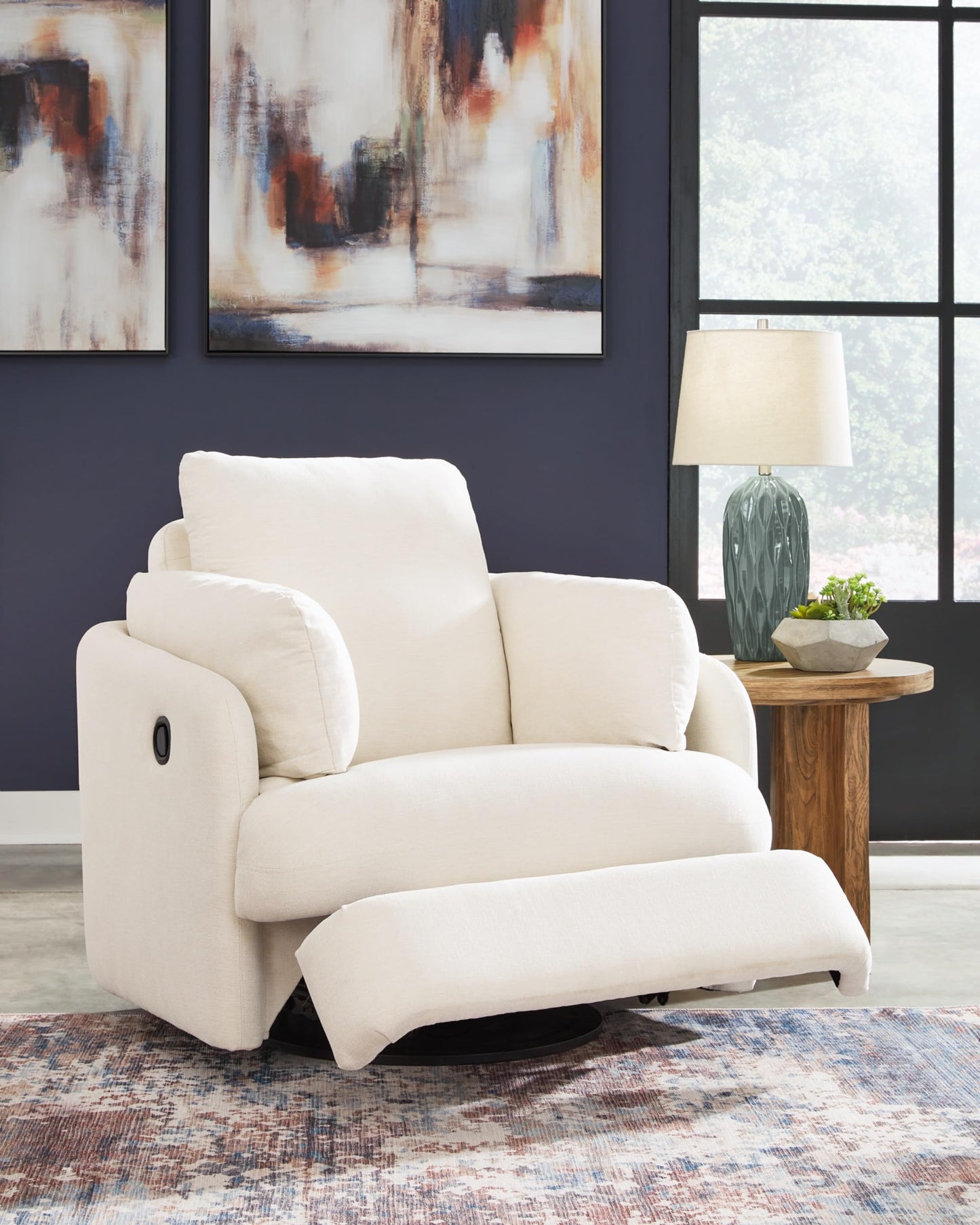 Signature Design by Ashley Modmax Contemporary Weather Resistant Manual Rocker Swivel Glider Recliner