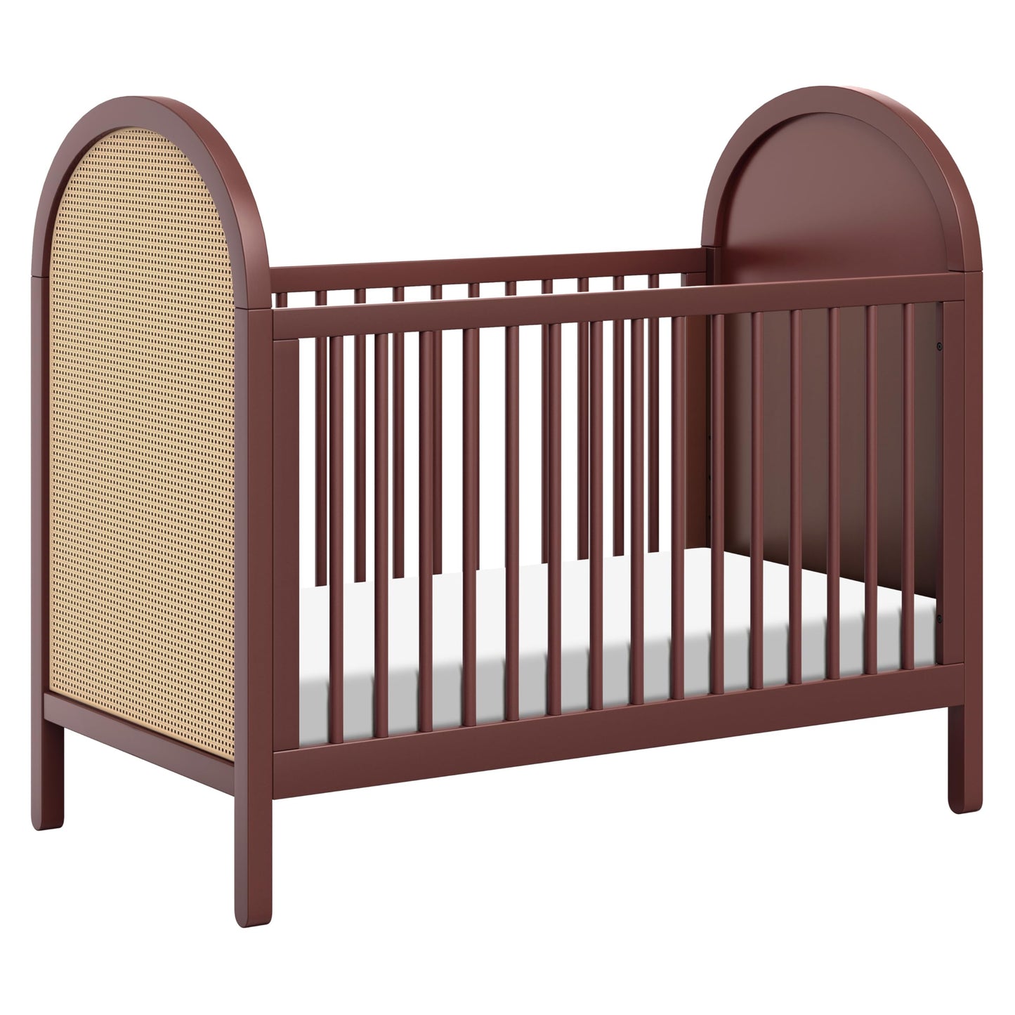 babyletto Bondi Cane 3-in-1 Convertible Baby Crib - GREENGUARD Gold Certified Convertible Crib to Toddler Bed & Daybed - Wooden Baby Bed with 4 Adjustable Mattress Heights - Easy to Assemble - Honey