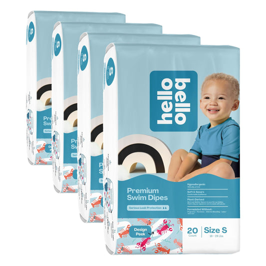 Hello Bello Premium Swim Diapers I Eco-Friendly Disposable Swim Dipes for Babies and Kids