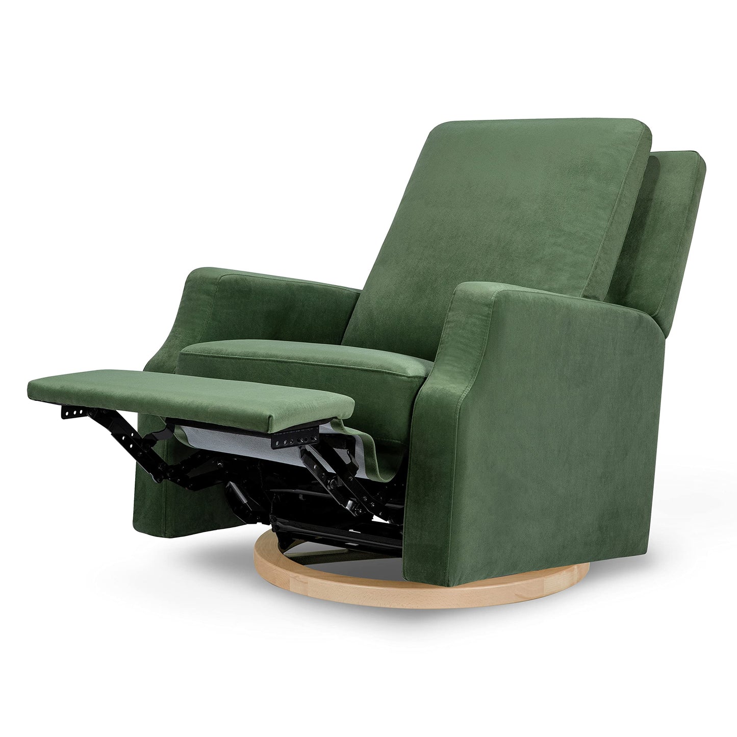 Namesake Crewe Glider Recliner Nursery Chair - GREENGUARD Gold & Certi-PUR US Certified, Ultra Cozy 360° Swivel Rocker Recliner