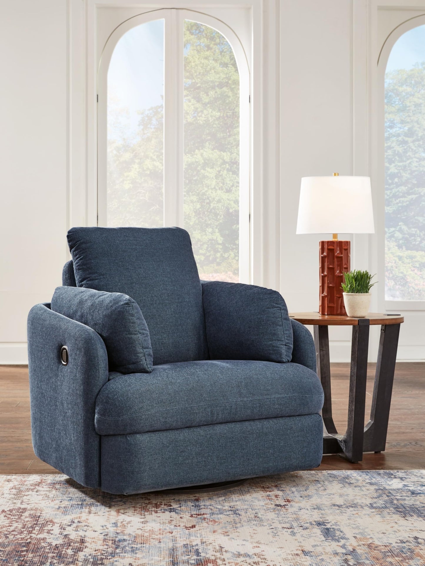 Signature Design by Ashley Modmax Contemporary Weather Resistant Manual Rocker Swivel Glider Recliner