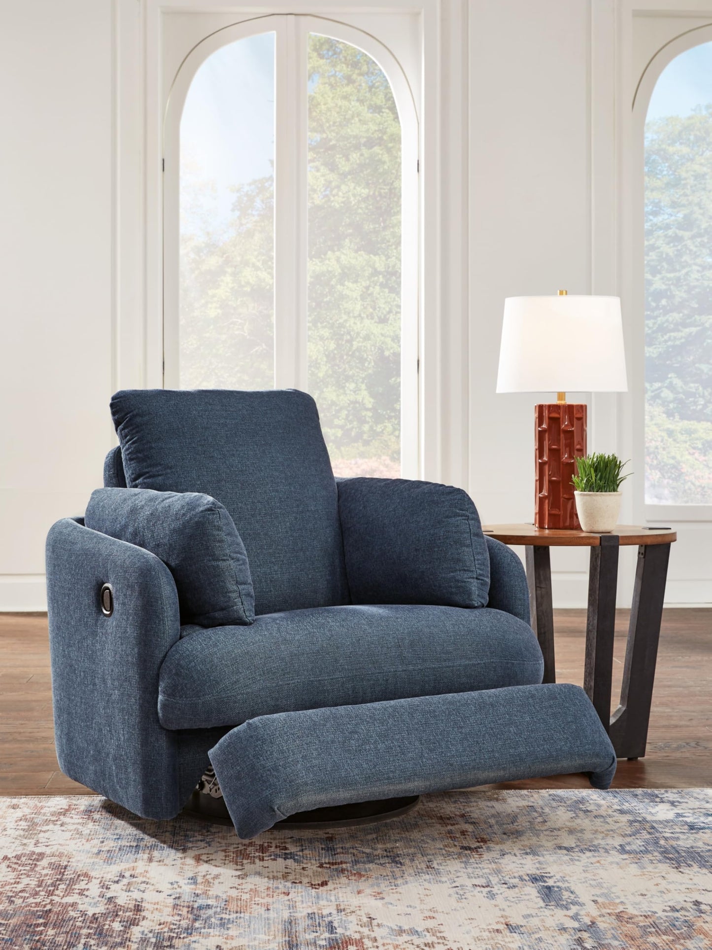 Signature Design by Ashley Modmax Contemporary Weather Resistant Manual Rocker Swivel Glider Recliner