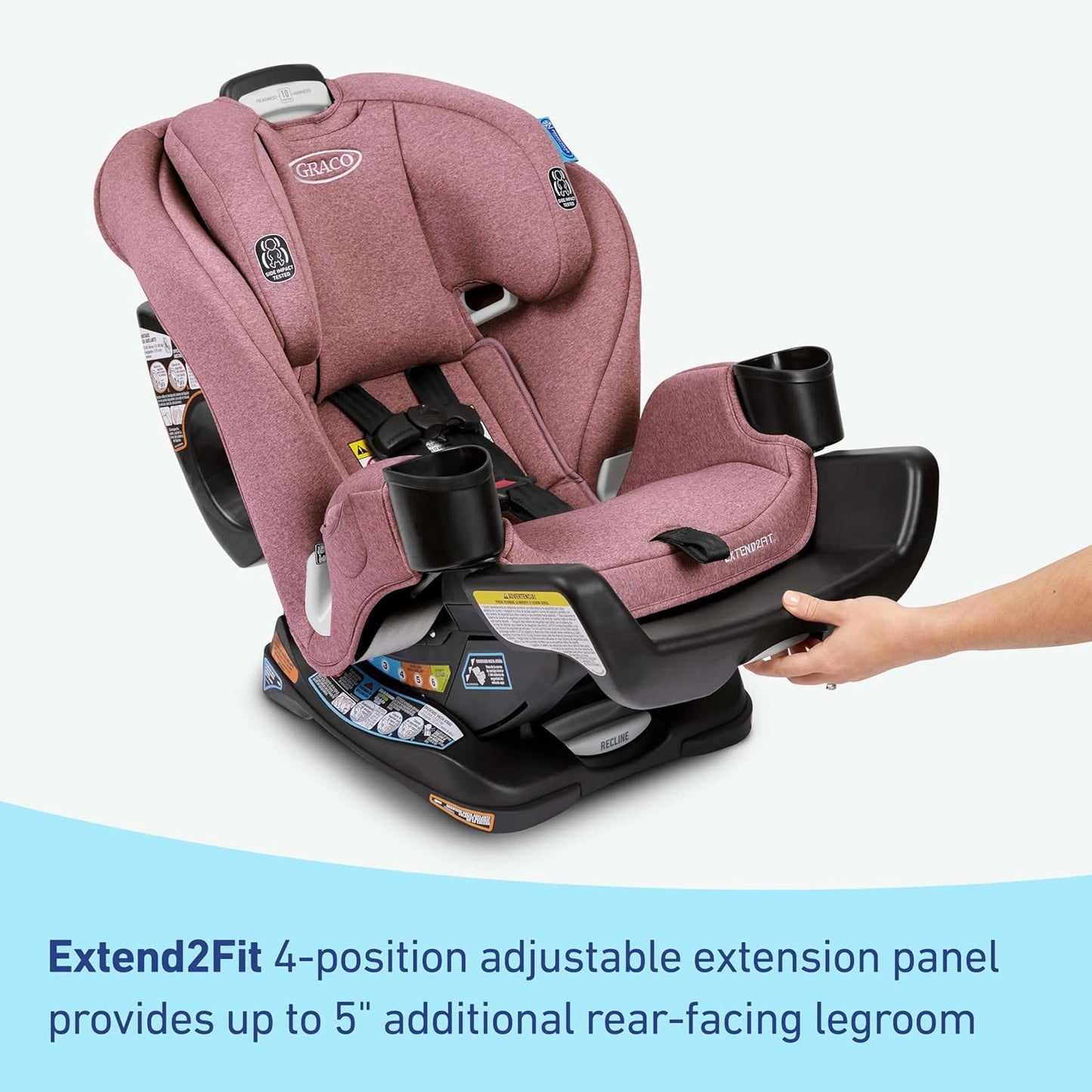 Graco Extend2Fit Convertible Baby Car Seat, Rear and Forward Facing