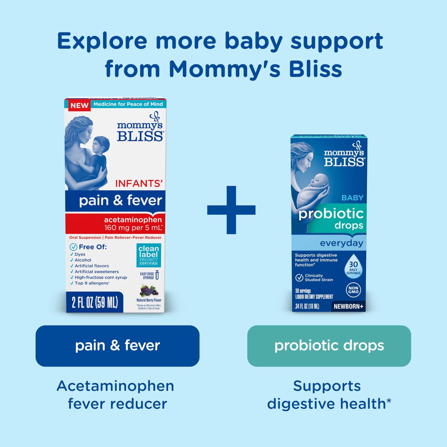 Mommy's Bliss Newborn Essentials Gift Set, Includes Gripe Water, Baby Vitamin D/Gas Drops and Gentle Saline Drops/Spray