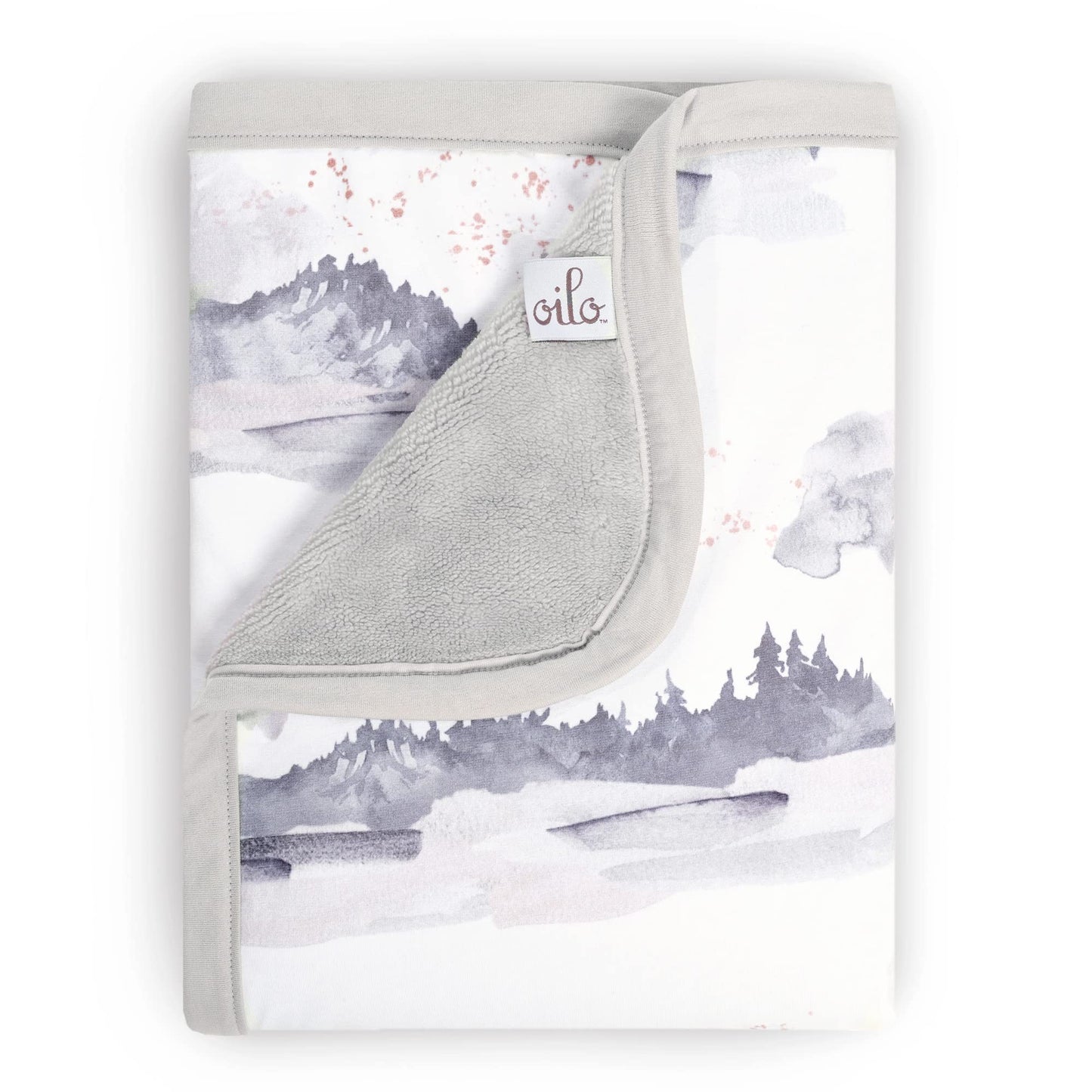 Oilo Baby Blanket, Luxury Soft Plush Backing & 100% Turkish Cotton Jersey Print