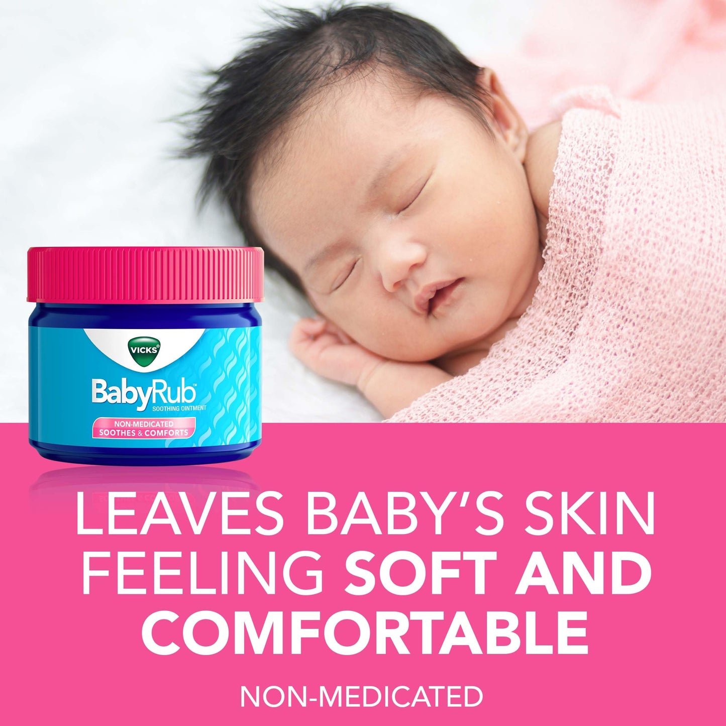 Vicks BabyRub Chest Rub Ointment with Soothing Aloe, Eucalyptus, Lavender, and Rosemary, 1.76 oz