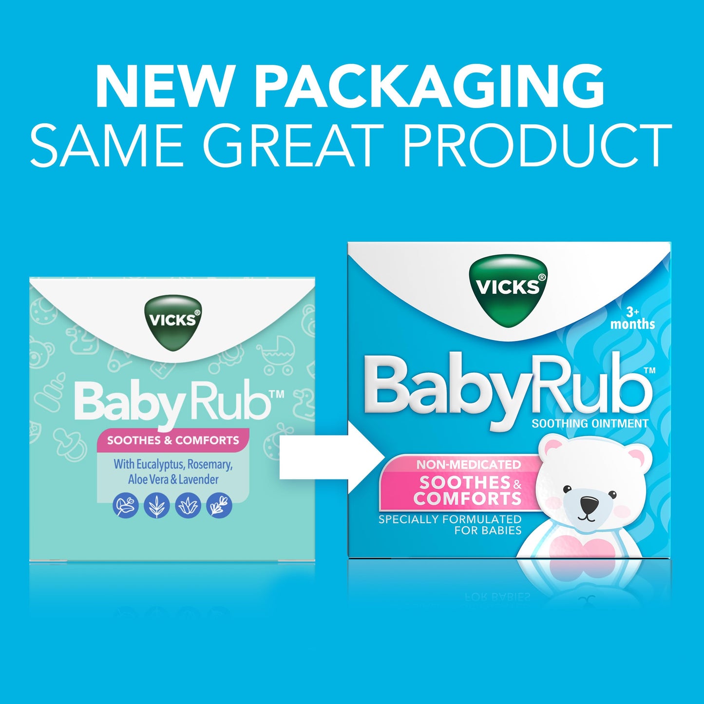 Vicks BabyRub Chest Rub Ointment with Soothing Aloe, Eucalyptus, Lavender, and Rosemary, 1.76 oz