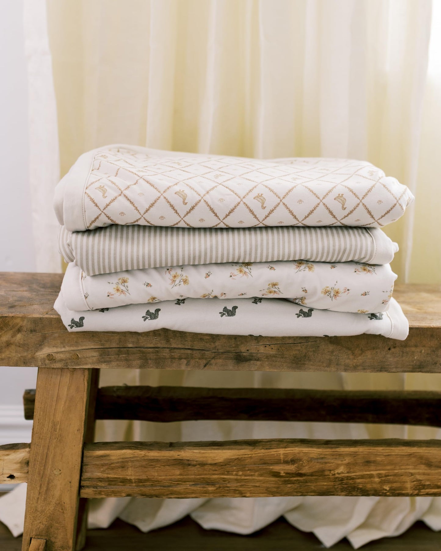 Oilo Baby Blanket, Luxury Soft Plush Backing & 100% Turkish Cotton Jersey Print