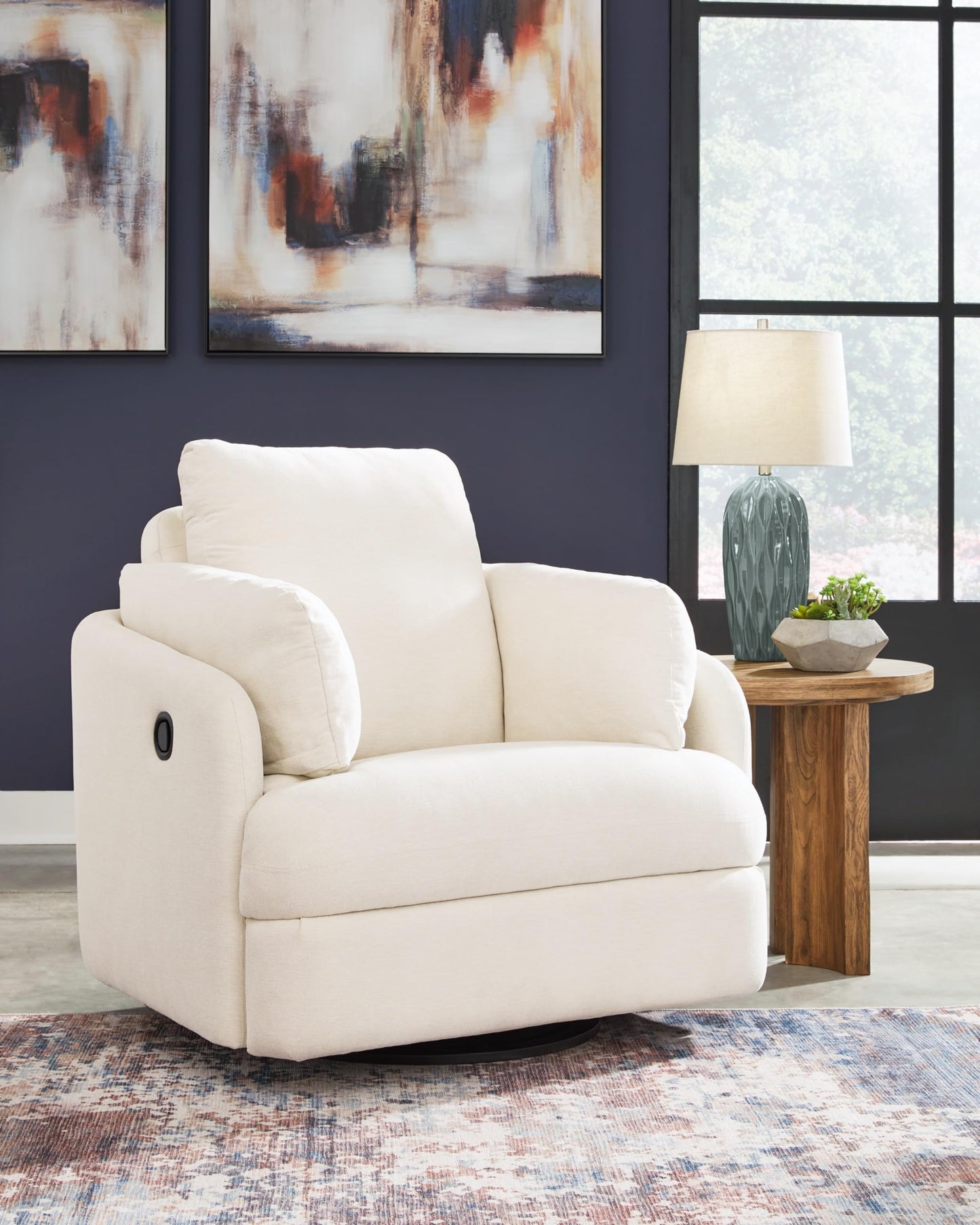 Signature Design by Ashley Modmax Contemporary Weather Resistant Manual Rocker Swivel Glider Recliner