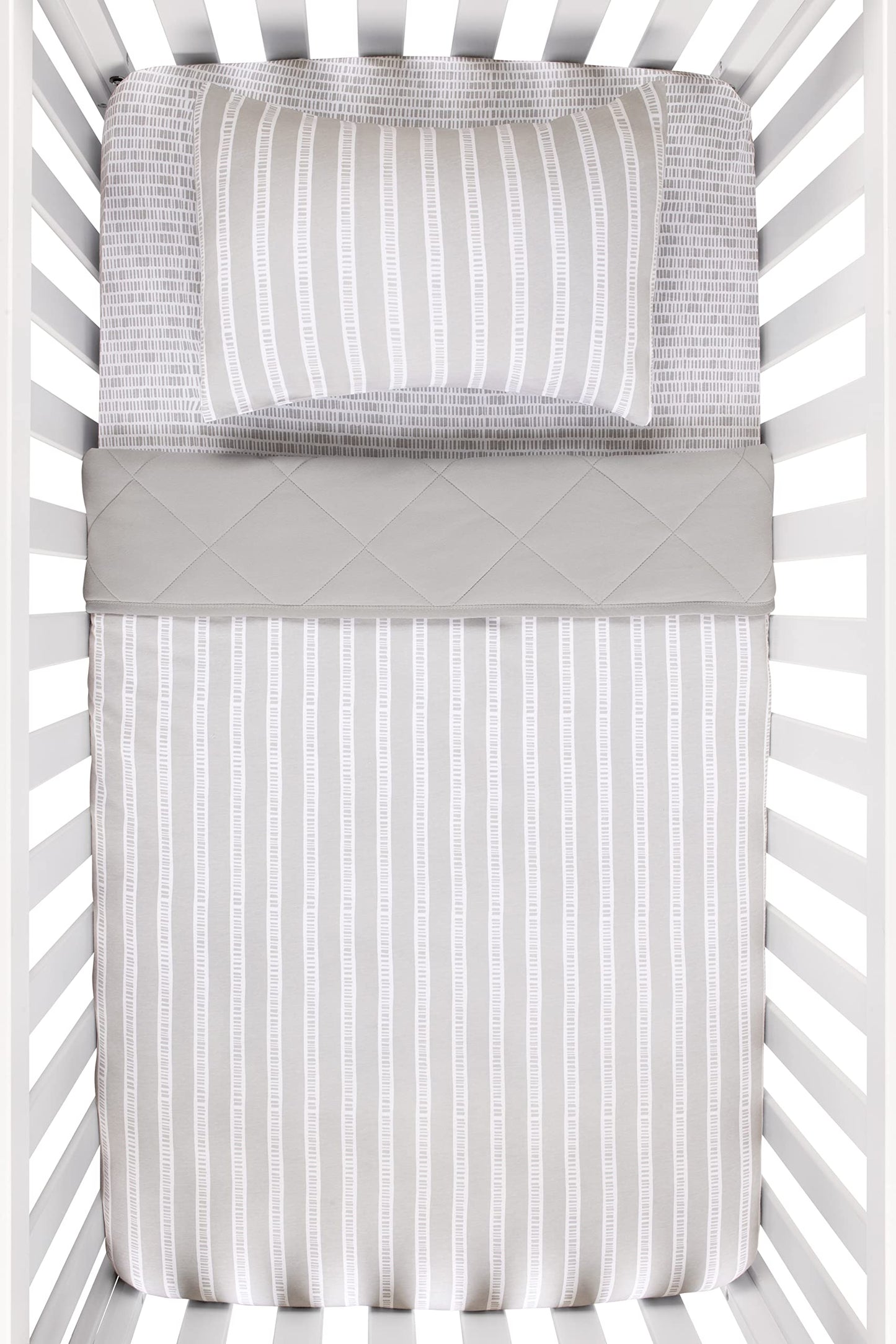 Ely’s & Co. Baby Crib Bedding Sets for Boys and Girls — 4 Piece Set Includes Crib Sheet