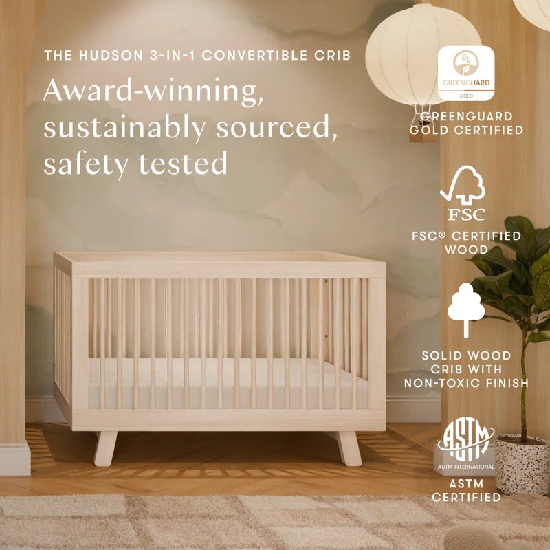 Hudson 3-In-1 Convertible Crib