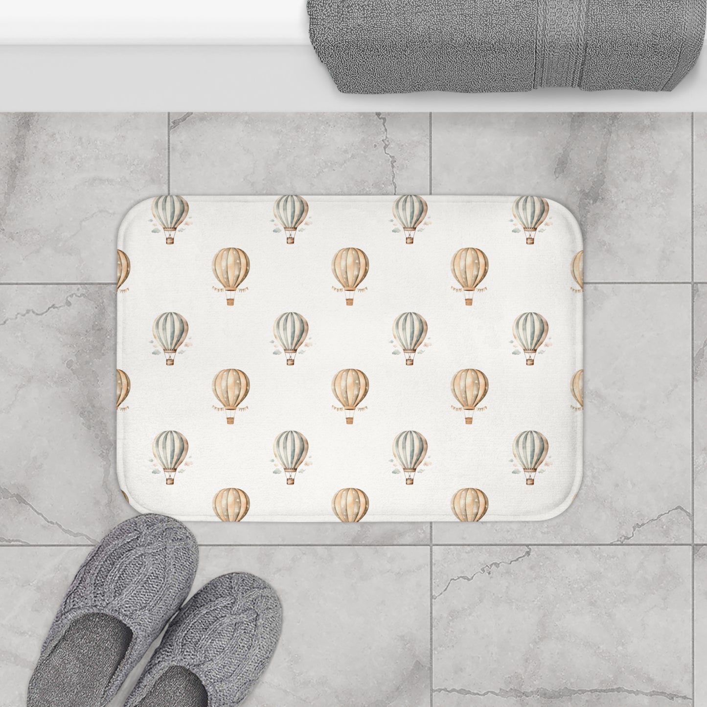 Bath Mat Hot Air Balloons - All The Things Baby
