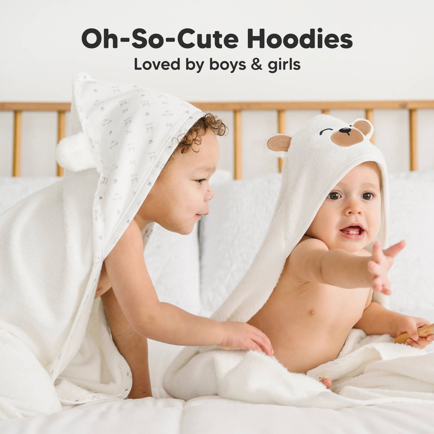 KeaBabies - KeaBabies Cuddle Baby Hooded Towel - All The Things Baby