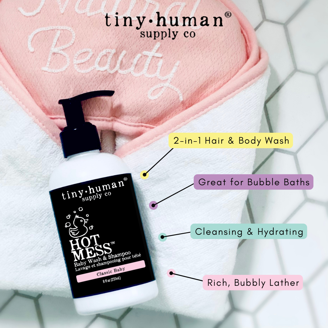 Tiny Human Supply Co. - Hot Mess™  Shampoo and Baby Wash 8oz - All The Things Baby
