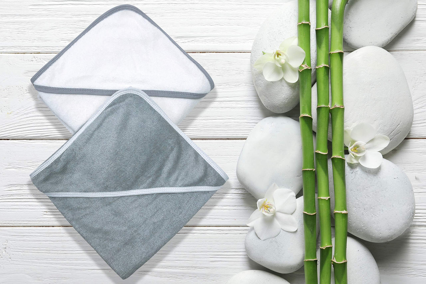2 Pack Baby Bath Towel - Rayon Made from Bamboo