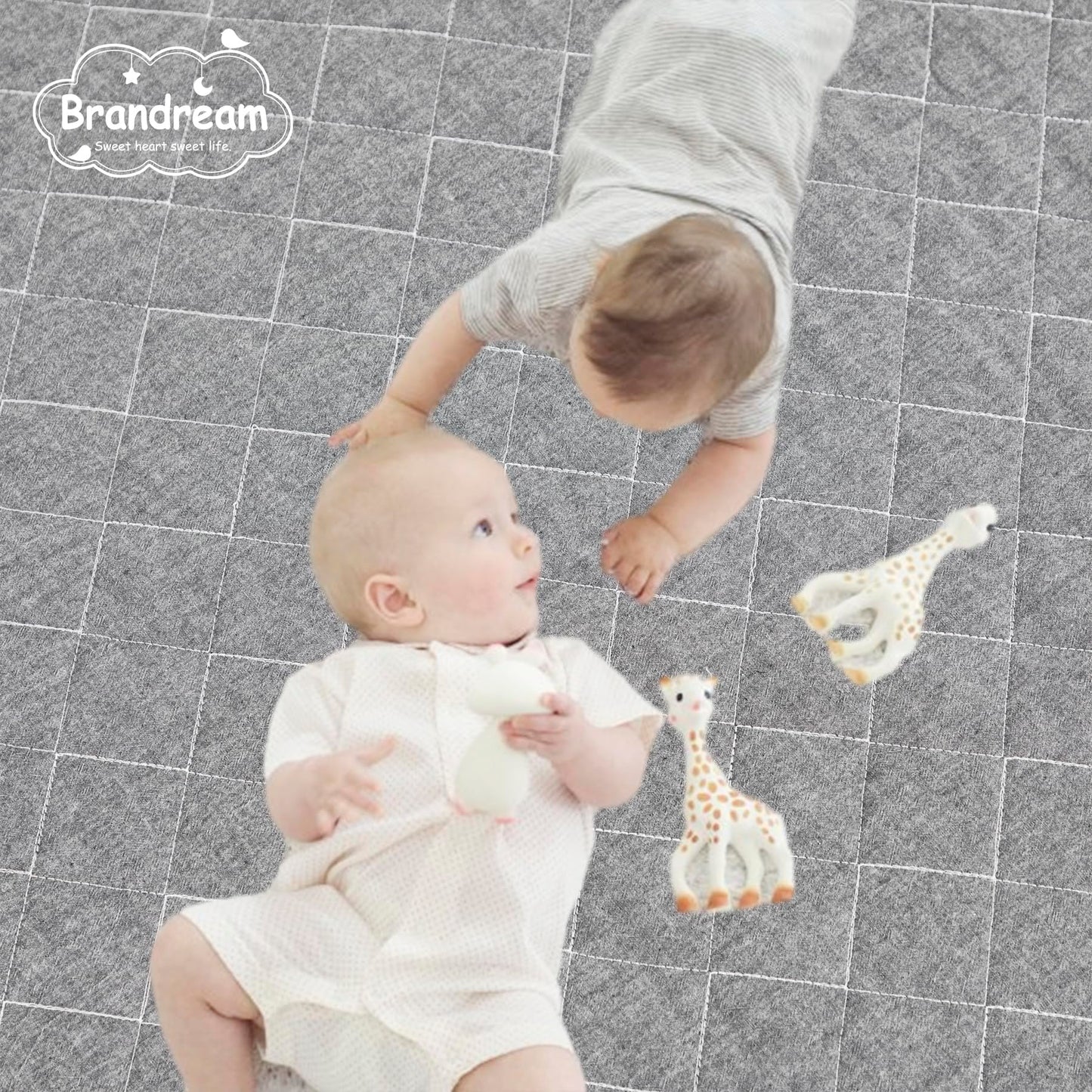 Brandream Gender Neutral Boho Bohemian Farmhouse Chic Baby Crib Bedding Set