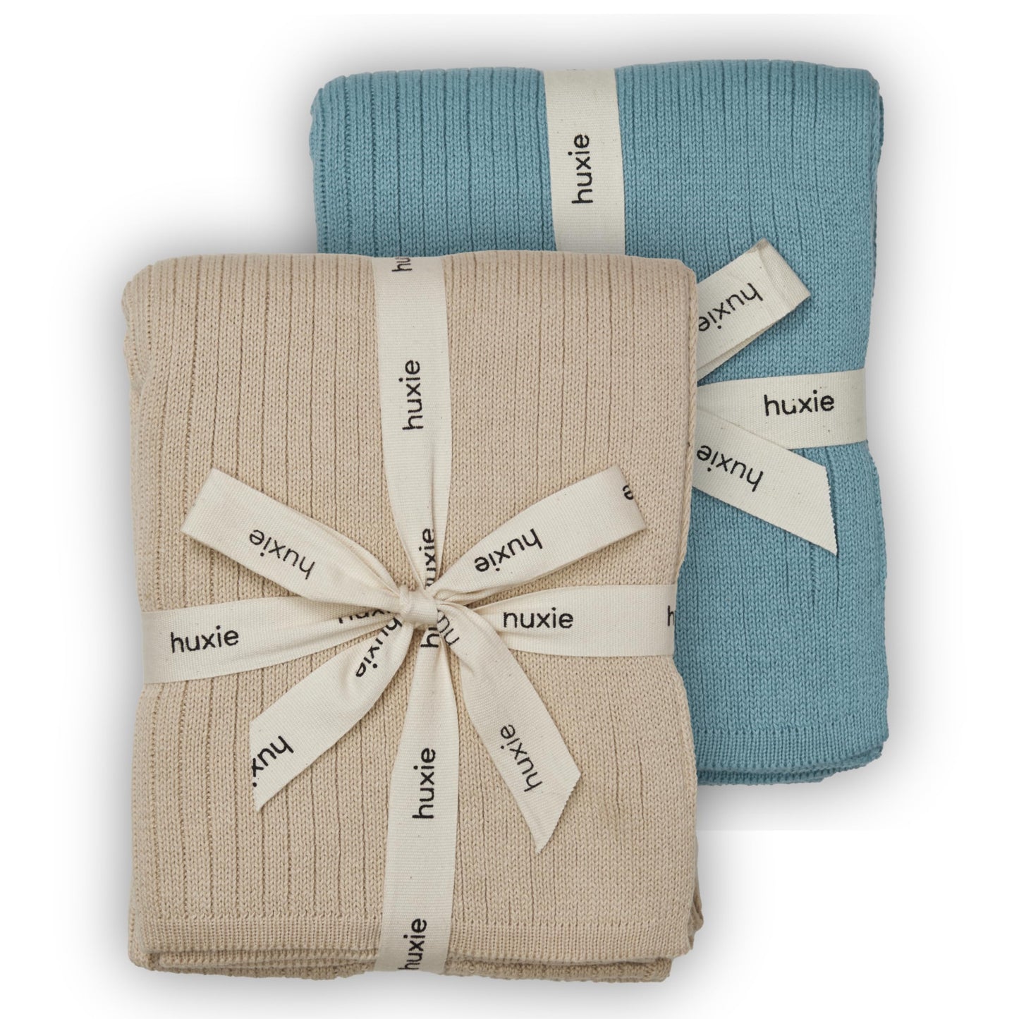 Knitted Organic Cotton Baby Blanket- Swaddle Blanket, 30" x 40" Soft Receiving Blanket for Newborn (Mochachino)