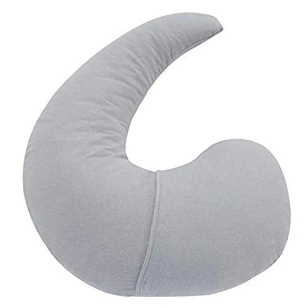 Trinity II Washable Organic Cotton Nursing Pillow with Pillowcase, Gray