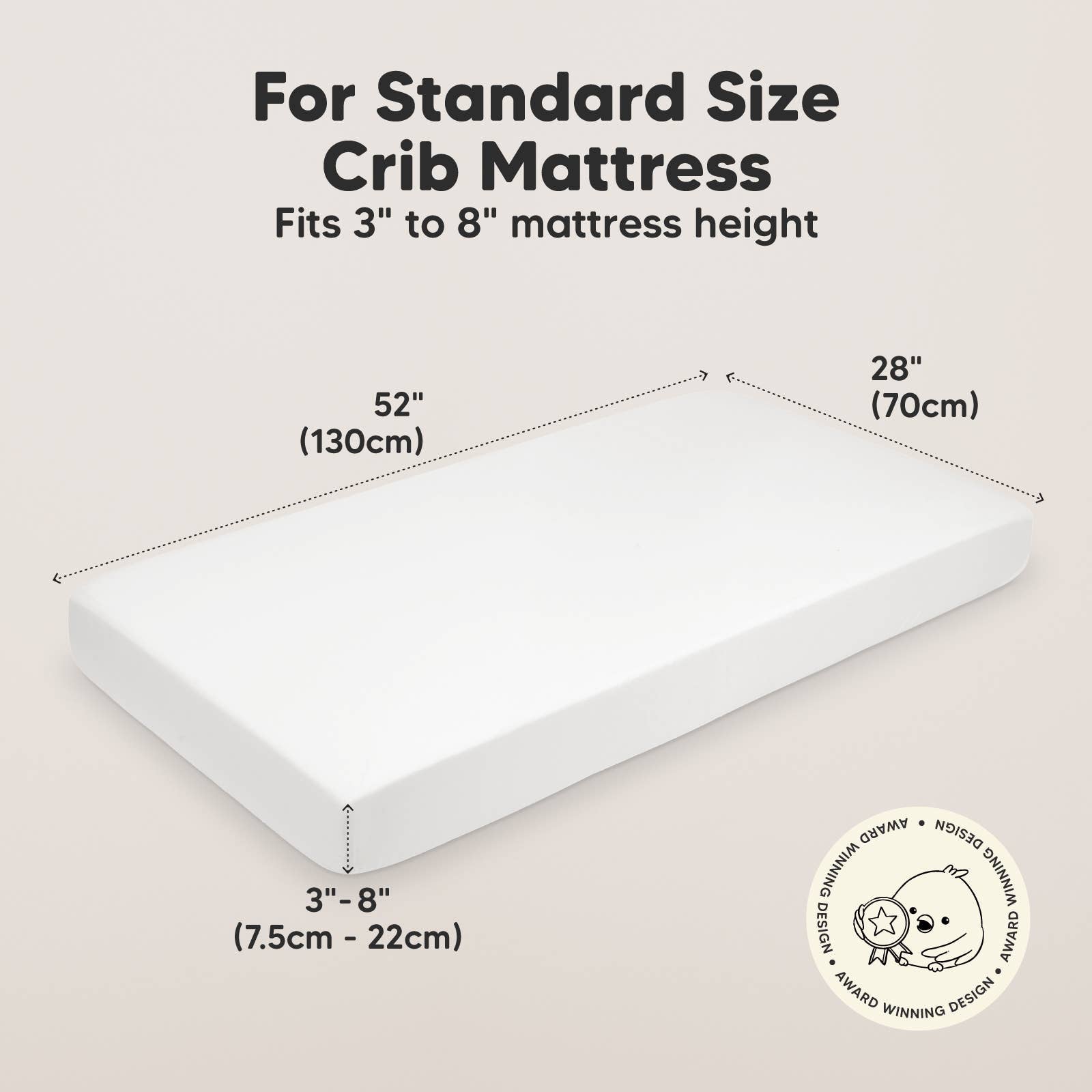 KeaBabies - 2-pack Organic Cotton Fitted Crib Sheet - All The Things Baby