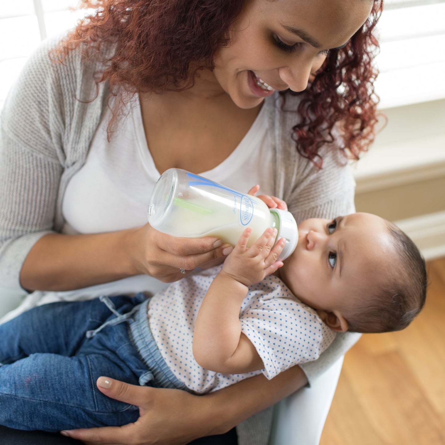 Anti-Colic Options+ Wide-Neck Glass Baby Bottle & Happypaci Starter Set, BPA Free, 0M+