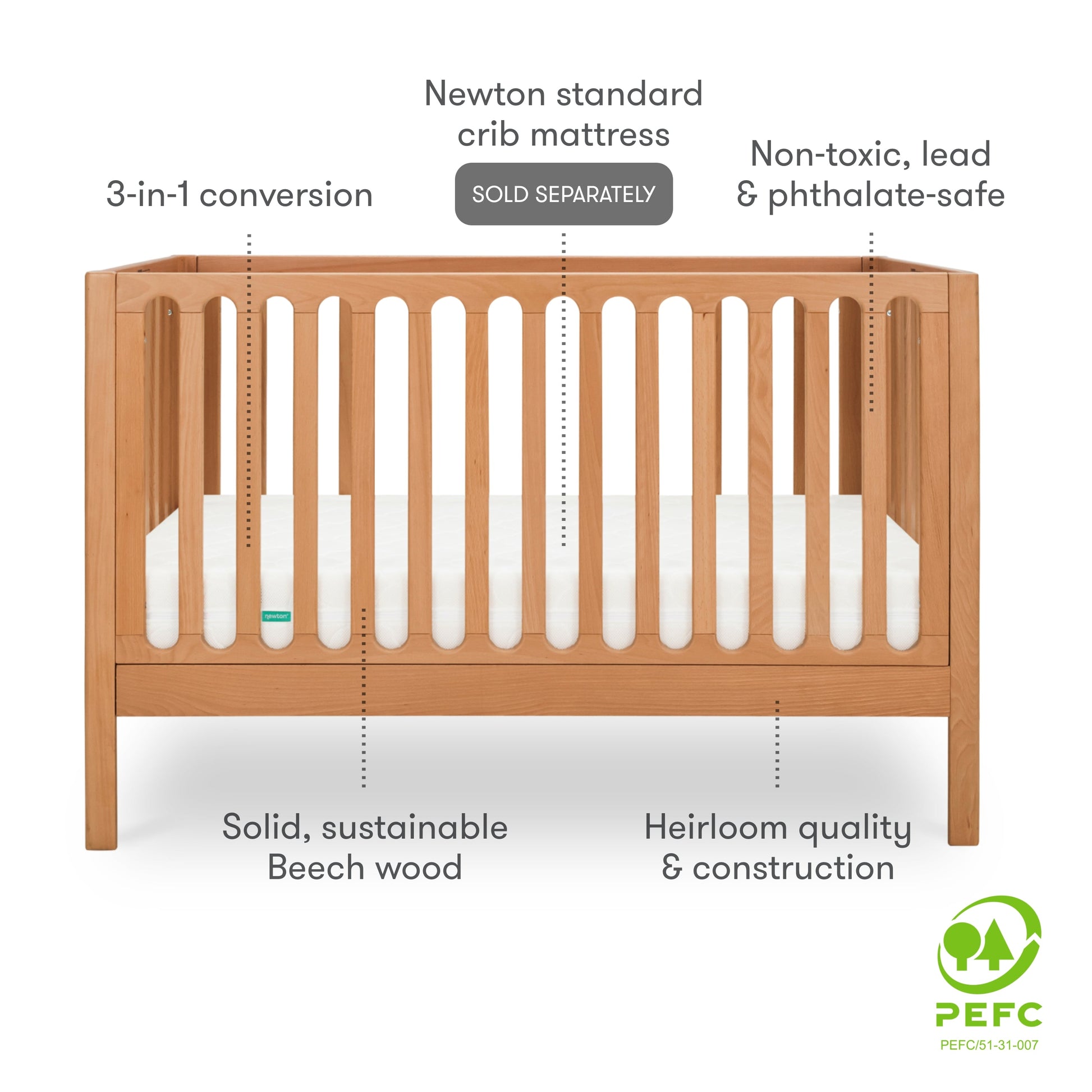 Newton Galileo Convertible Crib