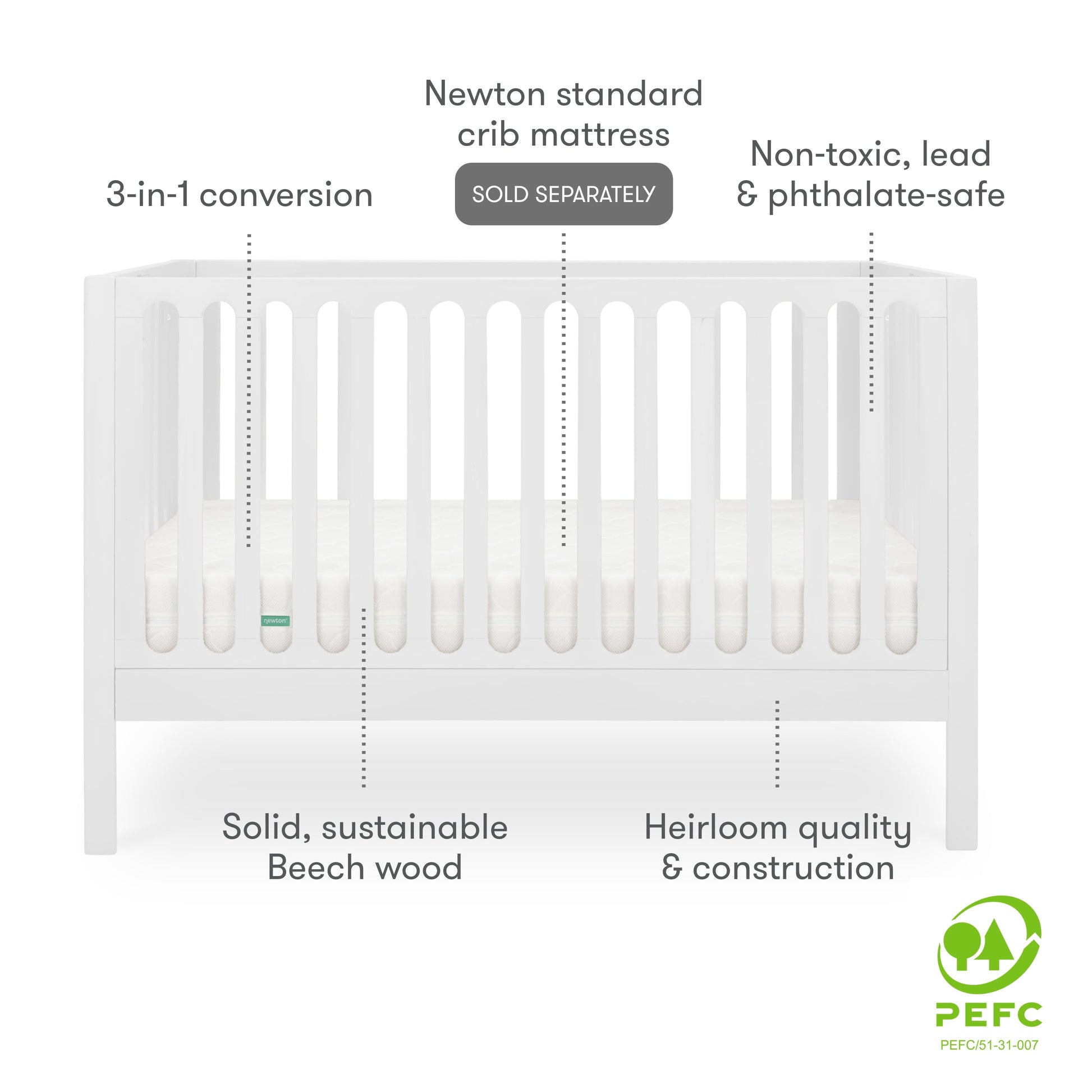 Newton Galileo Convertible Crib