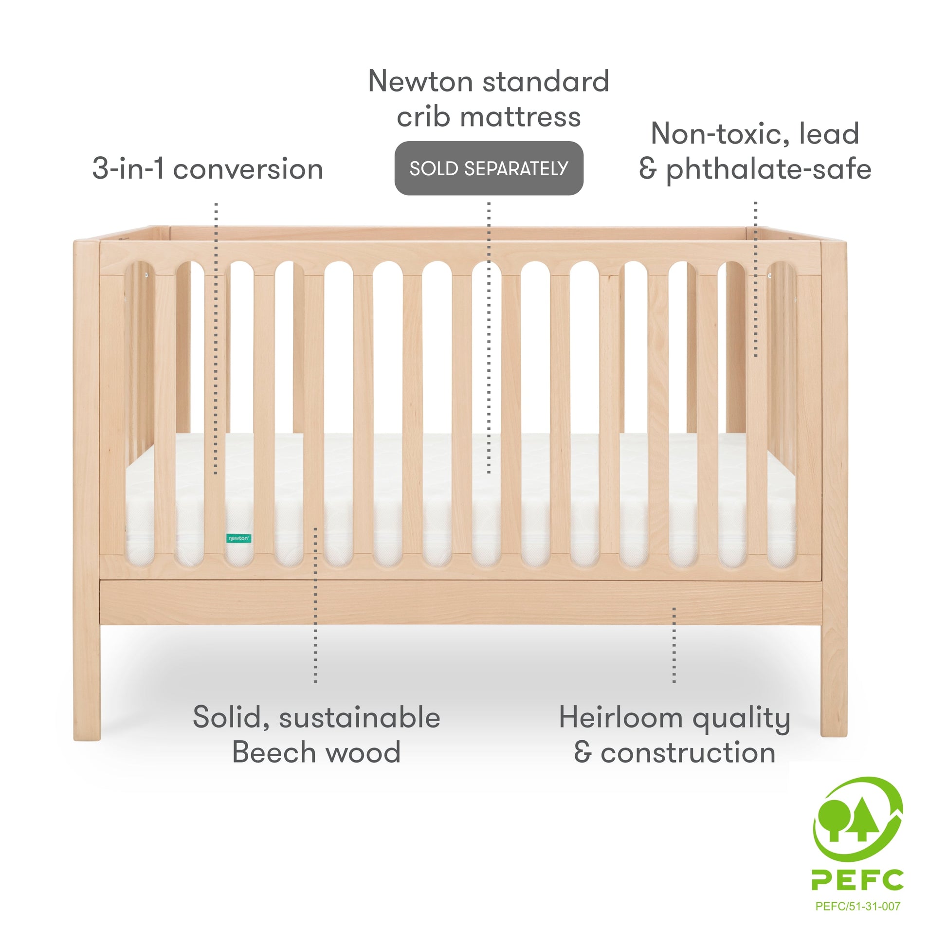 Newton Galileo Convertible Crib