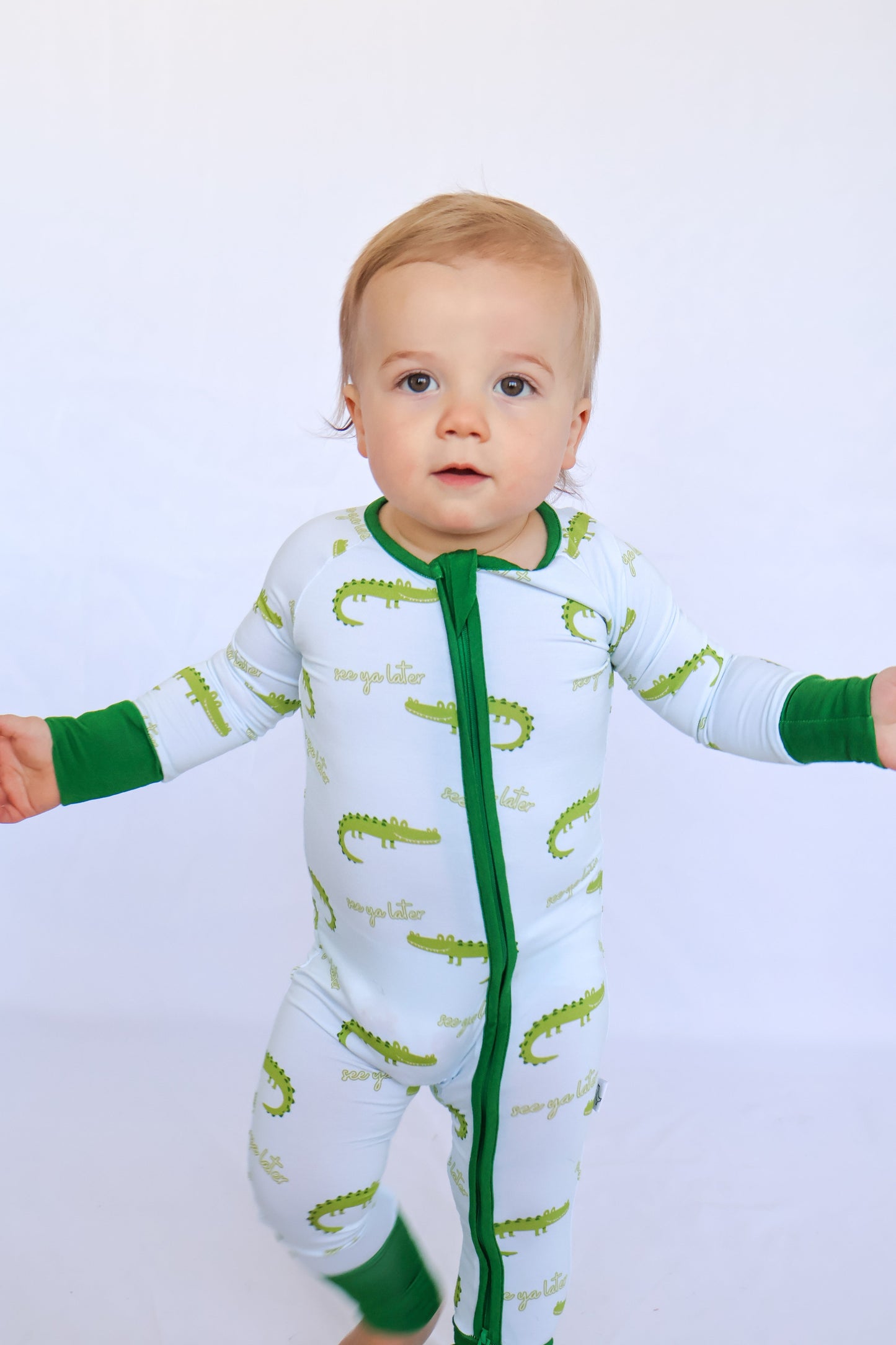 See Ya Later Alligator Bamboo Romper - All The Things Baby