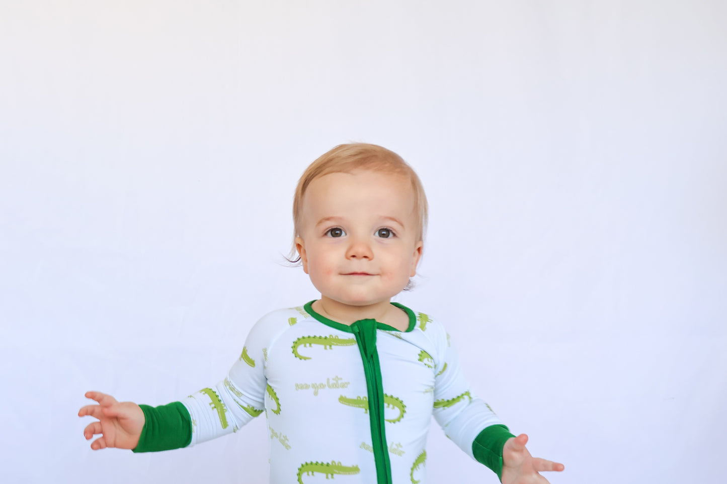 See Ya Later Alligator Bamboo Romper - All The Things Baby