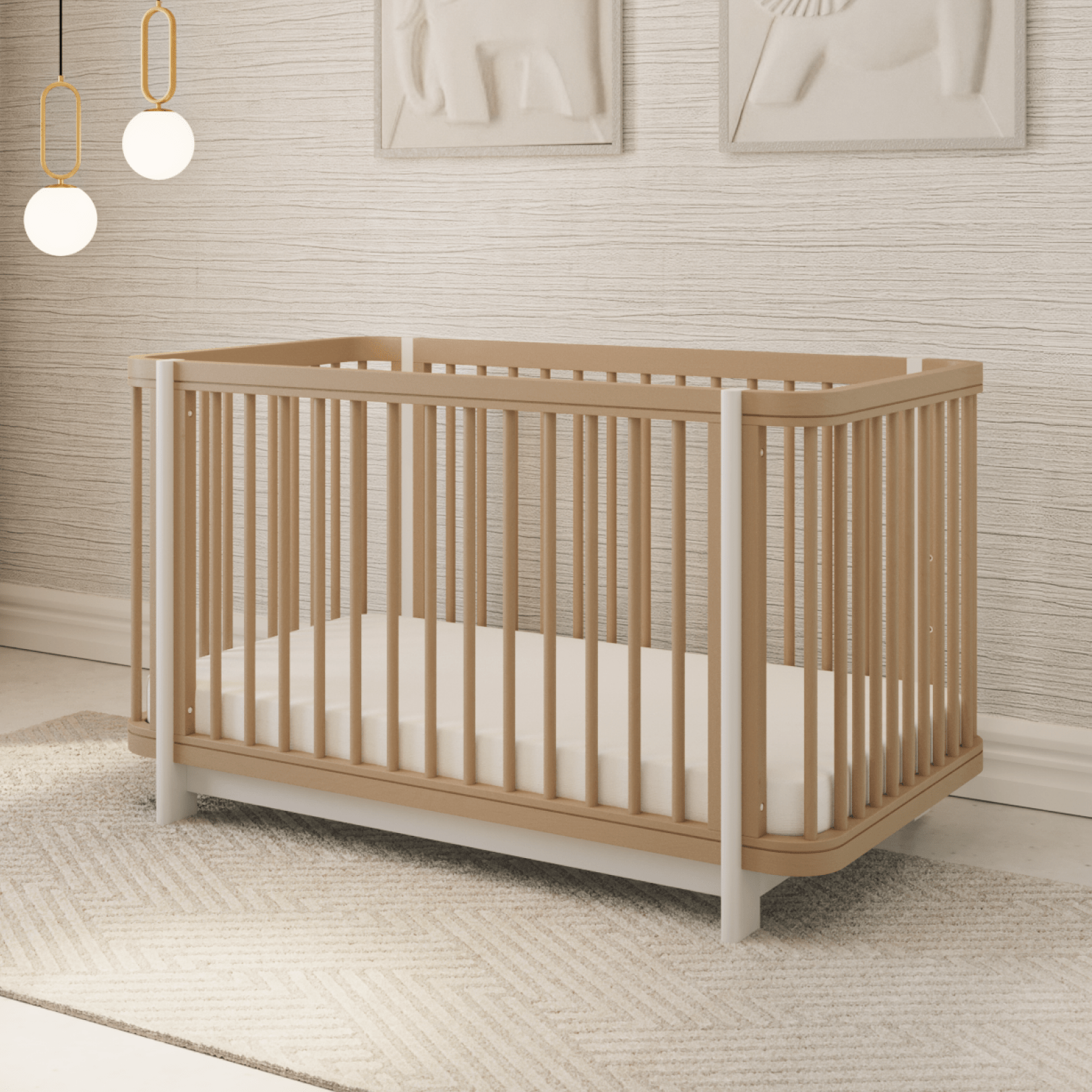 The Milan 3-In-1 Convertible Crib