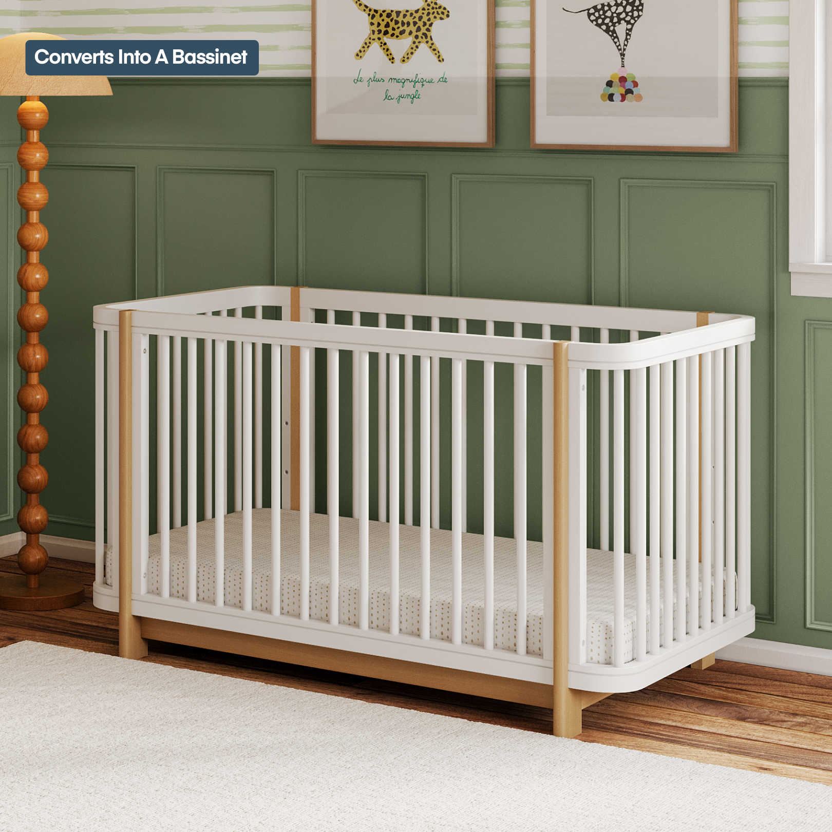The Milan 3-In-1 Convertible Crib