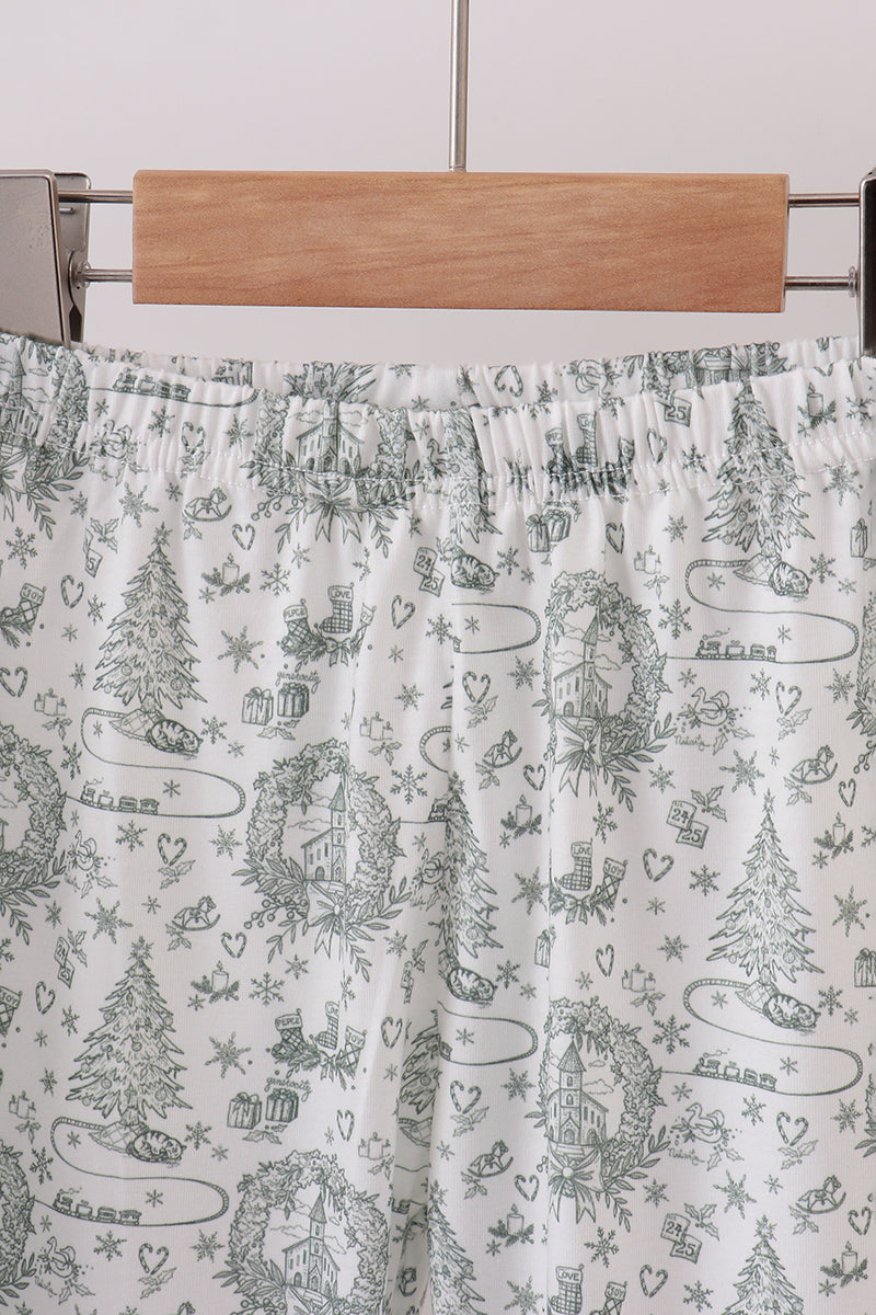 Patterned fabric on a hanger with a white background
