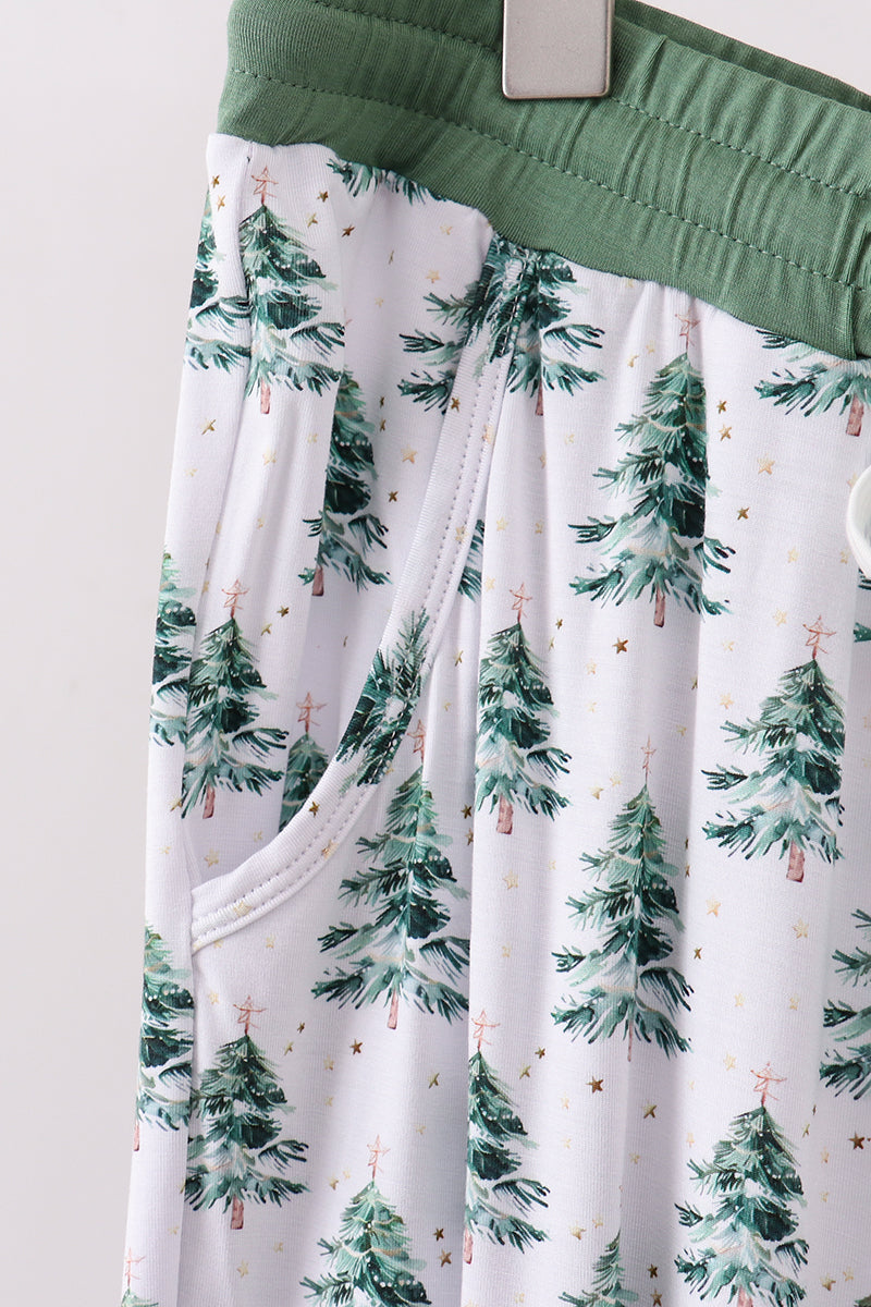 Skirt with Christmas tree pattern on a white background