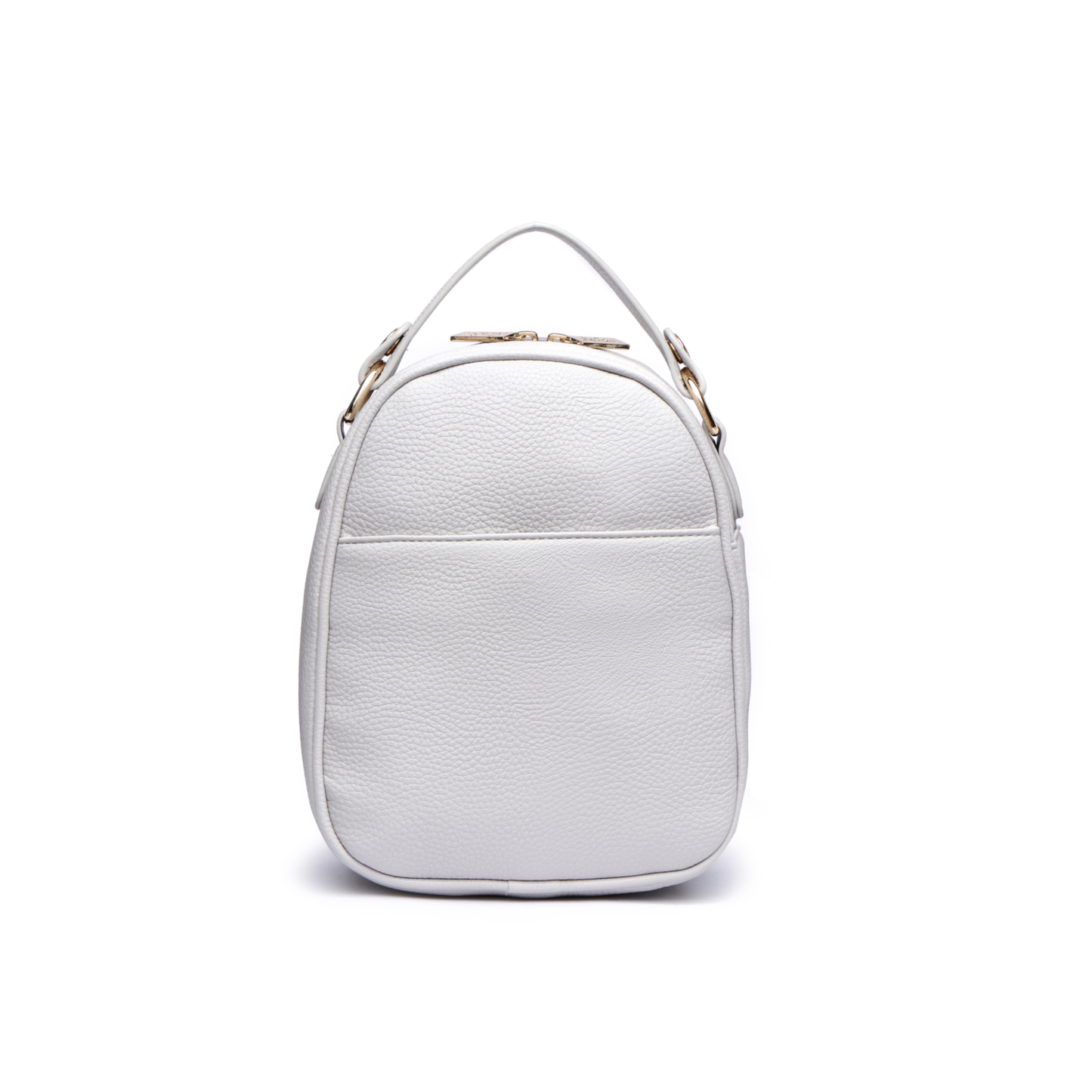 White backpack on a white background