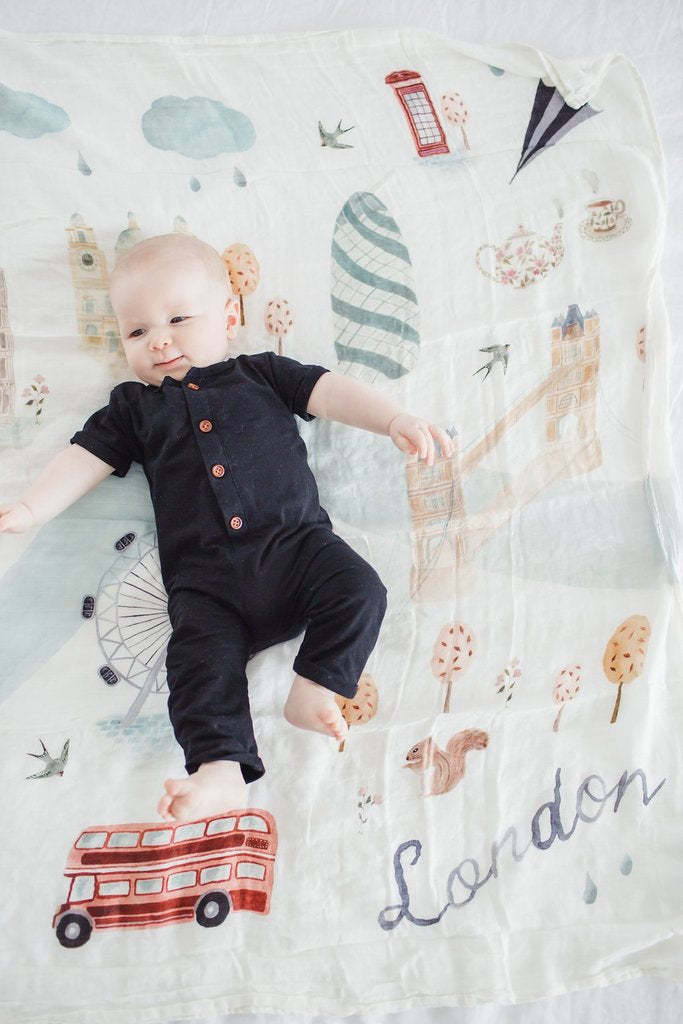 LouLou Lollipop | Muslin Swaddle - All The Things Baby