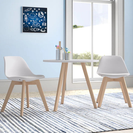 Brockman Kids 3 Piece Play or Activity Table and Chair Set
