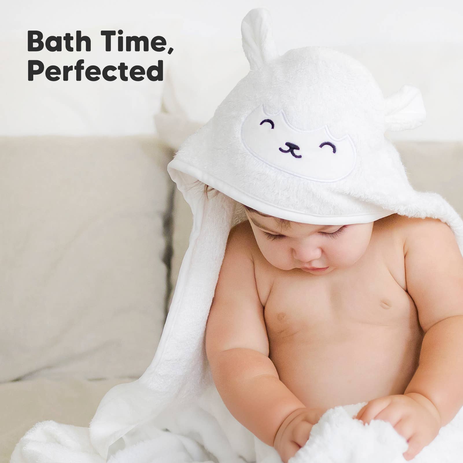 KeaBabies - KeaBabies Cuddle Baby Hooded Towel - All The Things Baby
