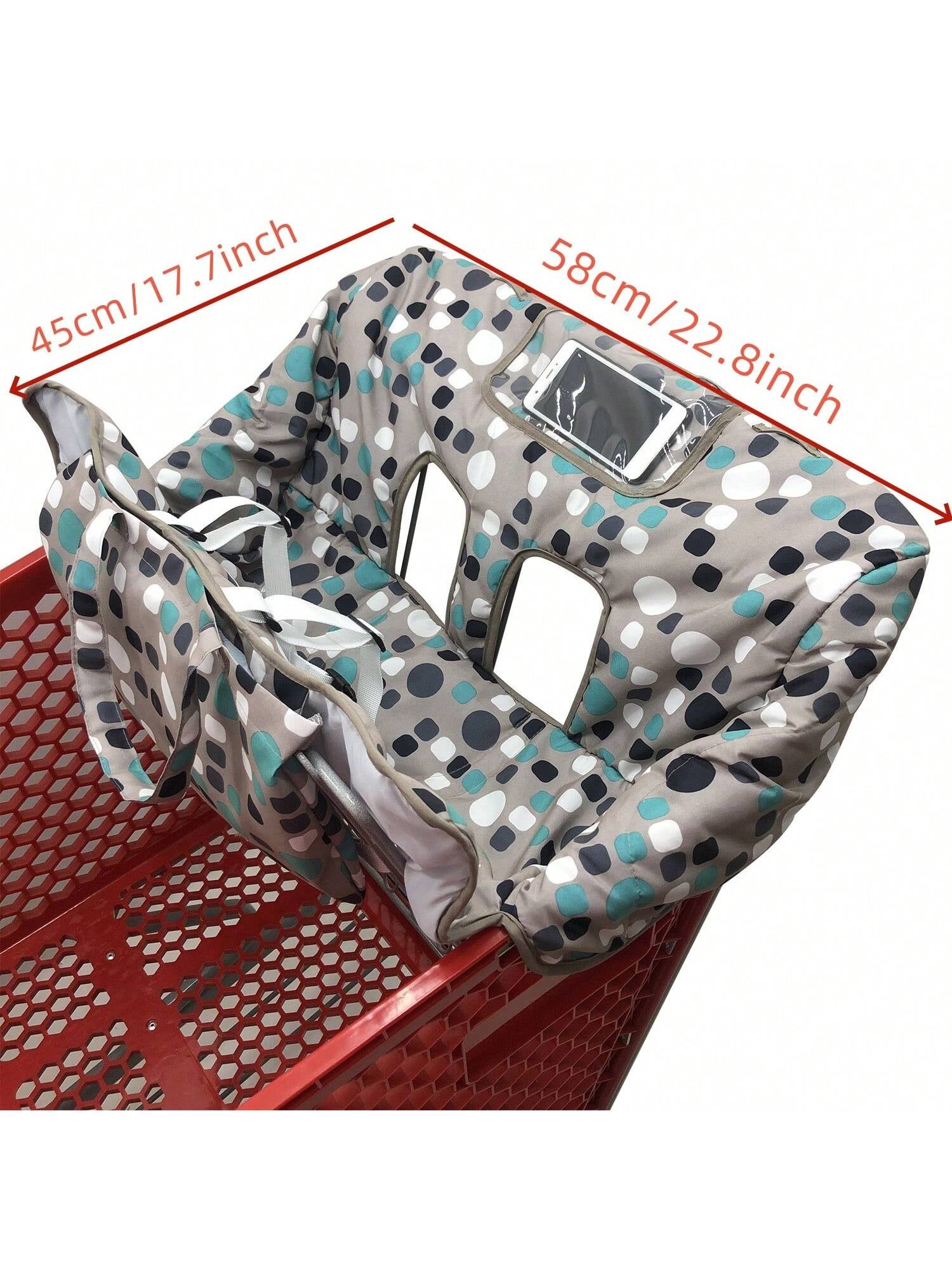 1Pc Thick Baby Stroller Seat Cushion, Cartoon Pattern, Foldable, Collapsible, High Chair Cushion, Comfortable and Breathable
