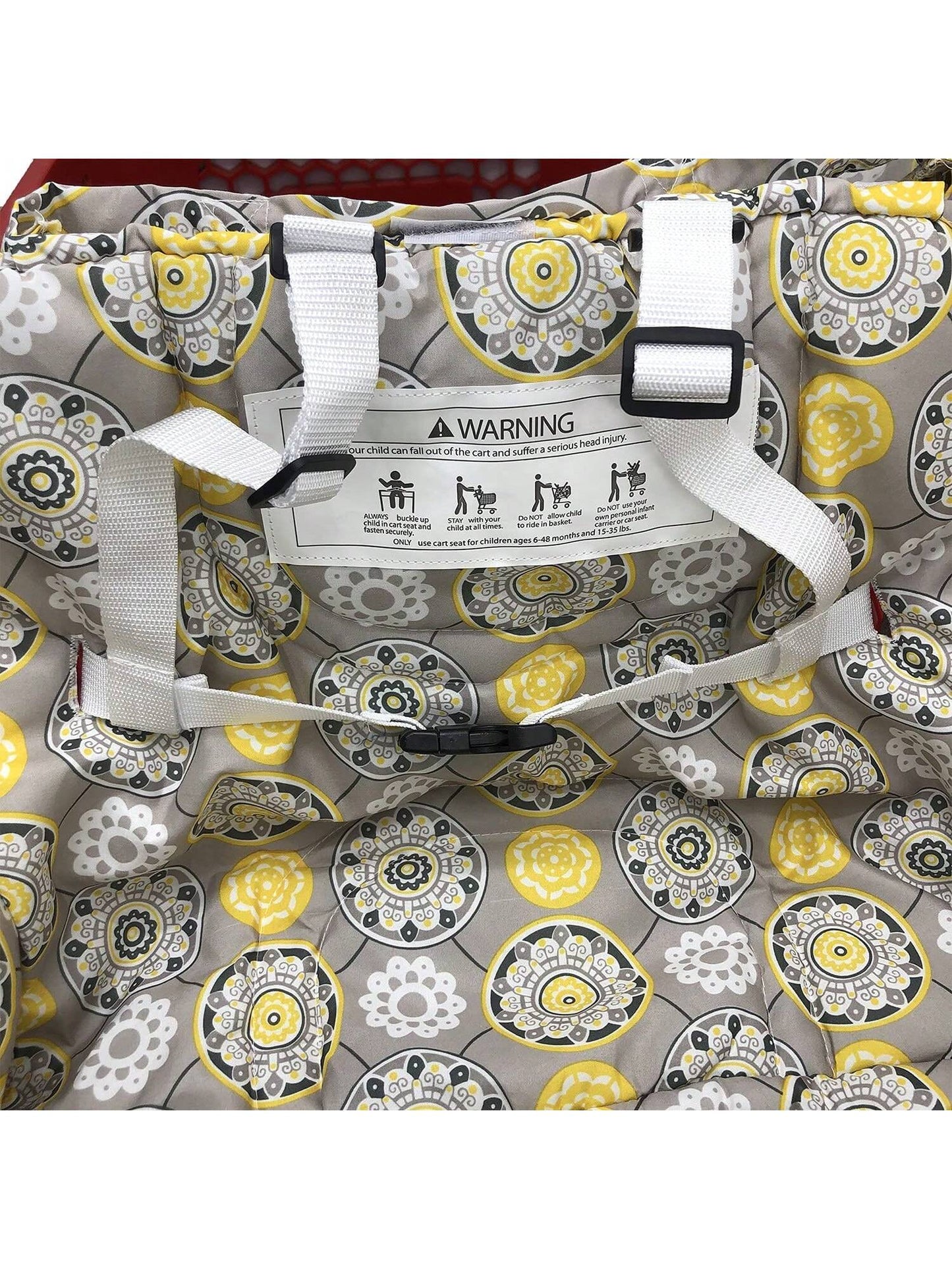 1Pc Thick Baby Stroller Seat Cushion, Cartoon Pattern, Foldable, Collapsible, High Chair Cushion, Comfortable and Breathable