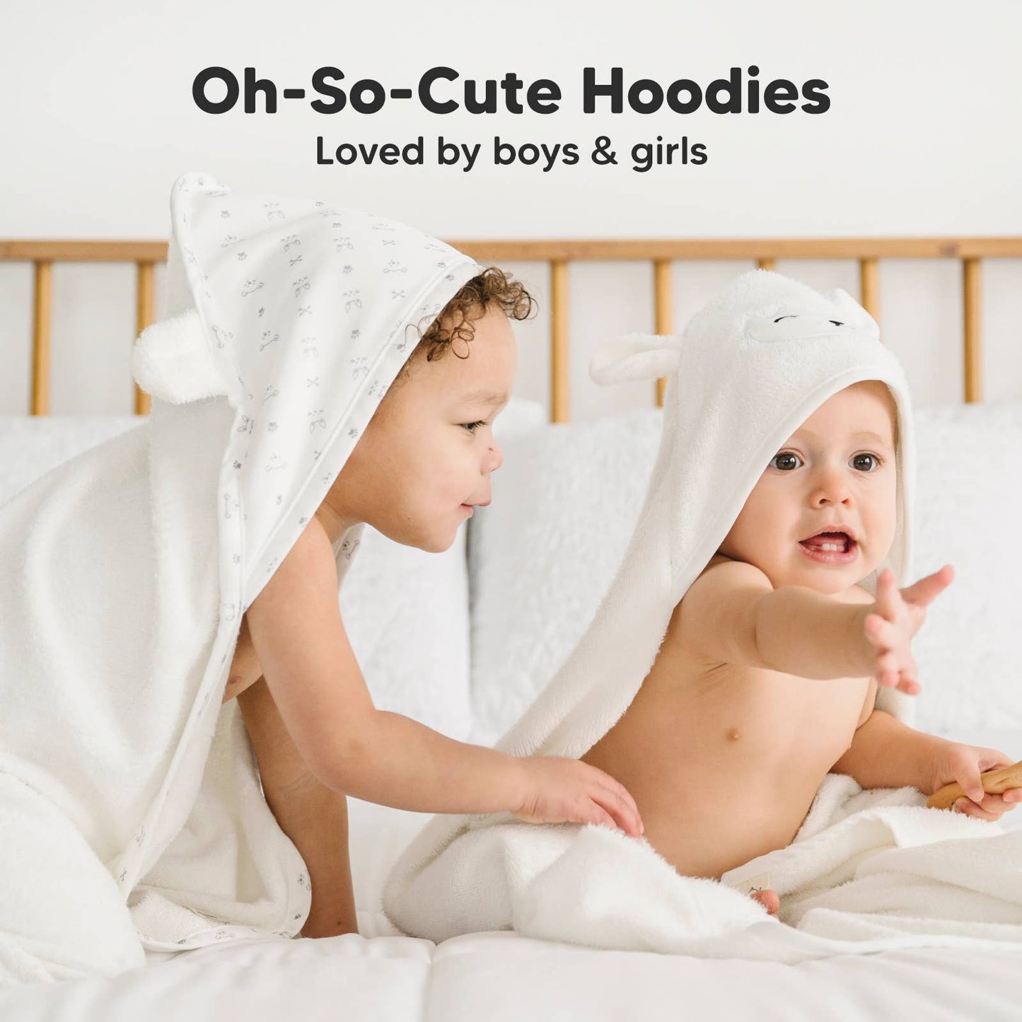 KeaBabies - KeaBabies Cuddle Baby Hooded Towel - All The Things Baby