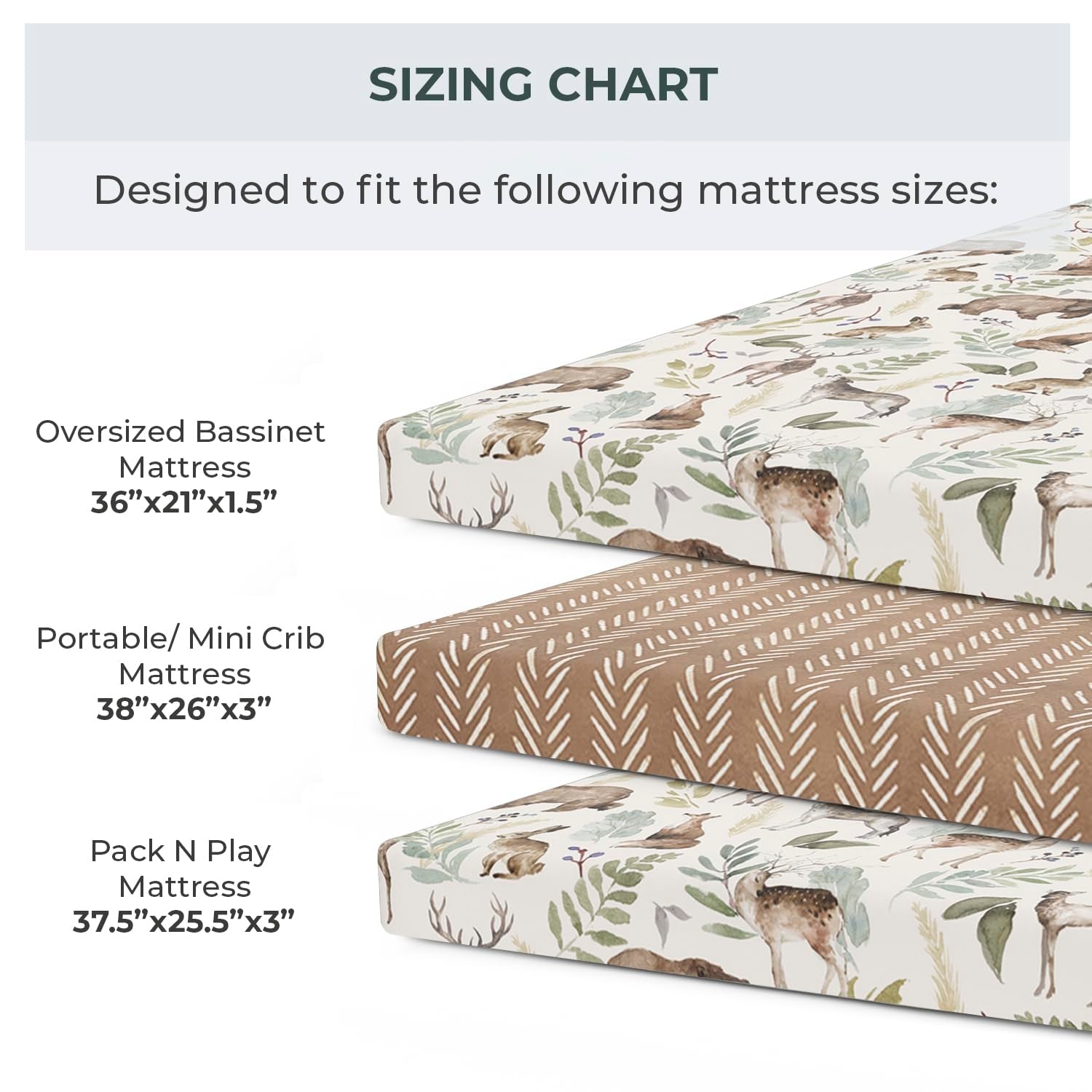 2 Pack Premium Pack N Play Sheets Fitted for Standard Pack and Plays and Mini Cribs