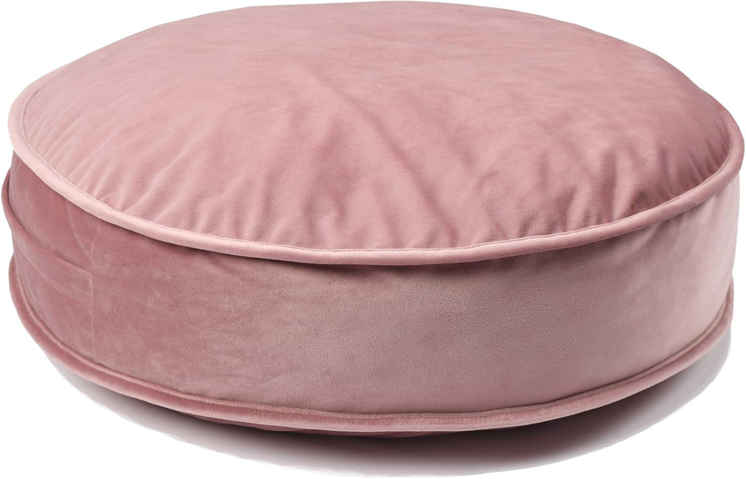 Velvet Floor Pillows round 19.7 In, Dusty Rose