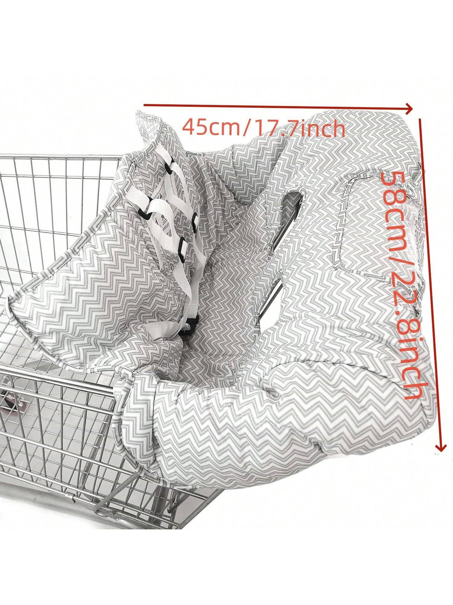 1Pc Thick Baby Stroller Seat Cushion, Cartoon Pattern, Foldable, Collapsible, High Chair Cushion, Comfortable and Breathable