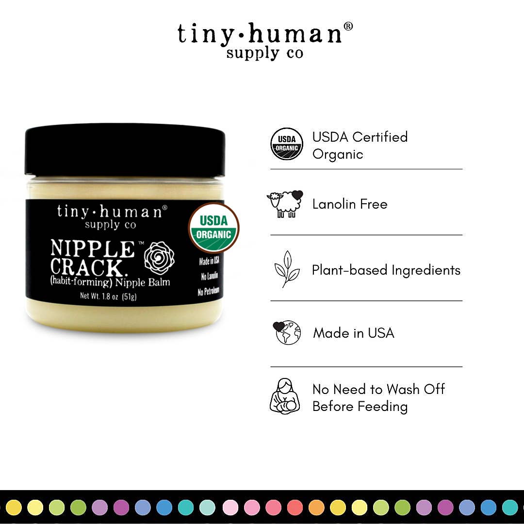 Tiny Human Supply Co. - Nipple Crack™ Organic Nipple Balm 1.8oz - All The Things Baby