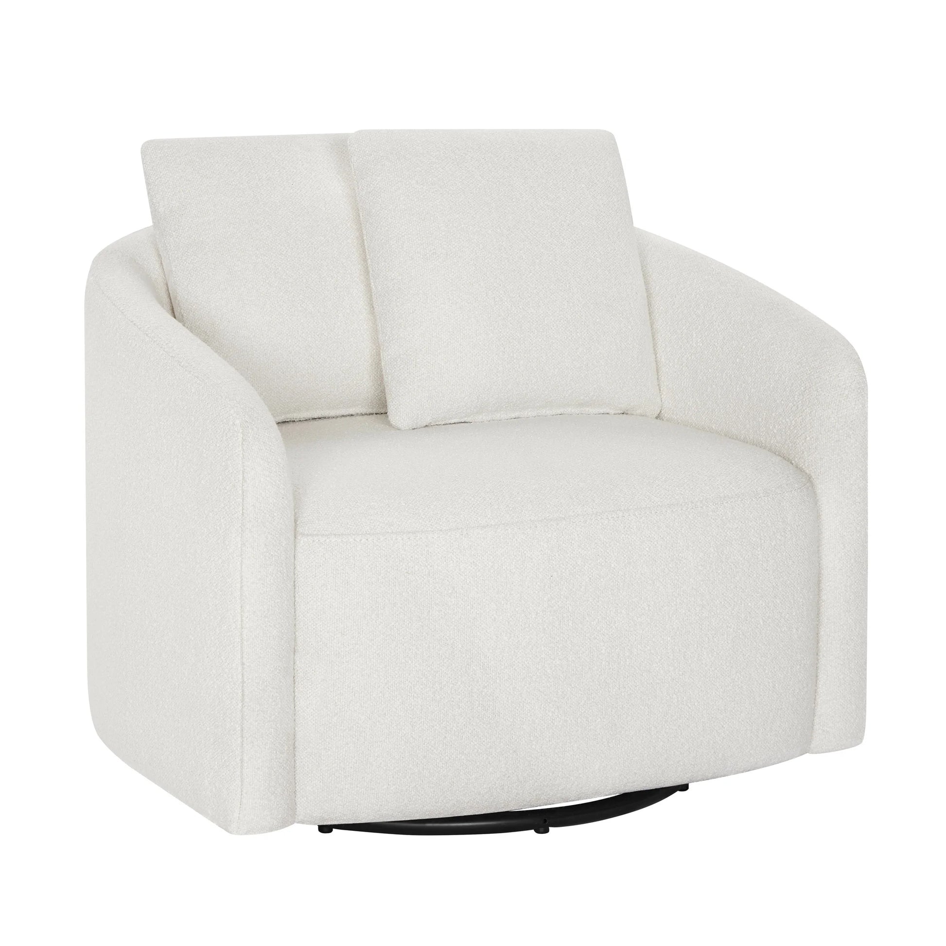 Drew Kids Accent Chair by Drew Barrymore, Cream Bouclé Fabric