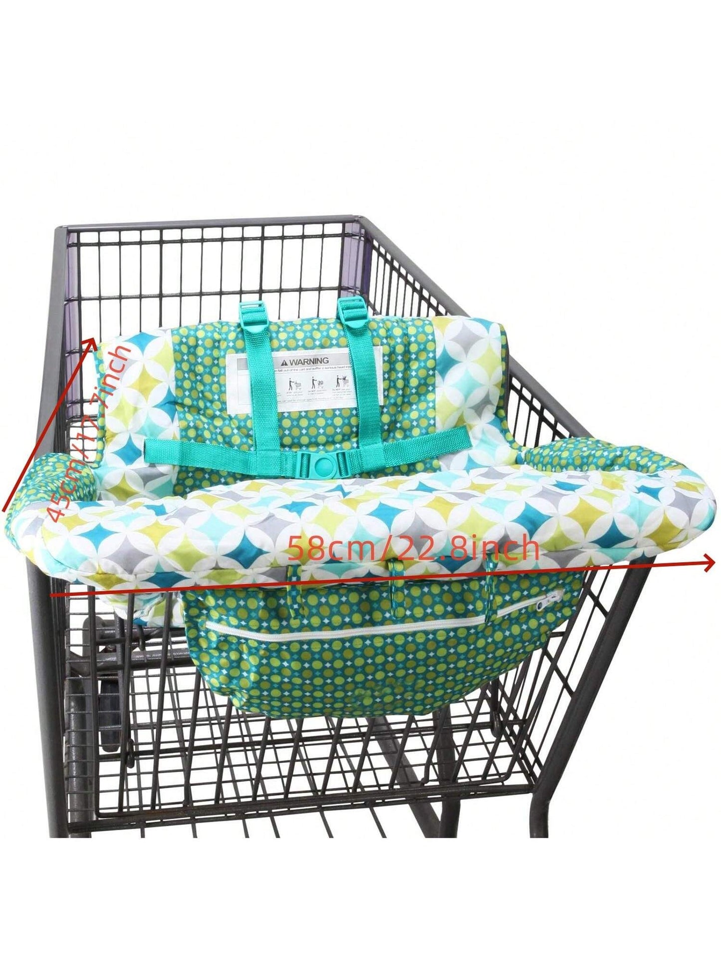 1Pc Thick Baby Stroller Seat Cushion, Cartoon Pattern, Foldable, Collapsible, High Chair Cushion, Comfortable and Breathable