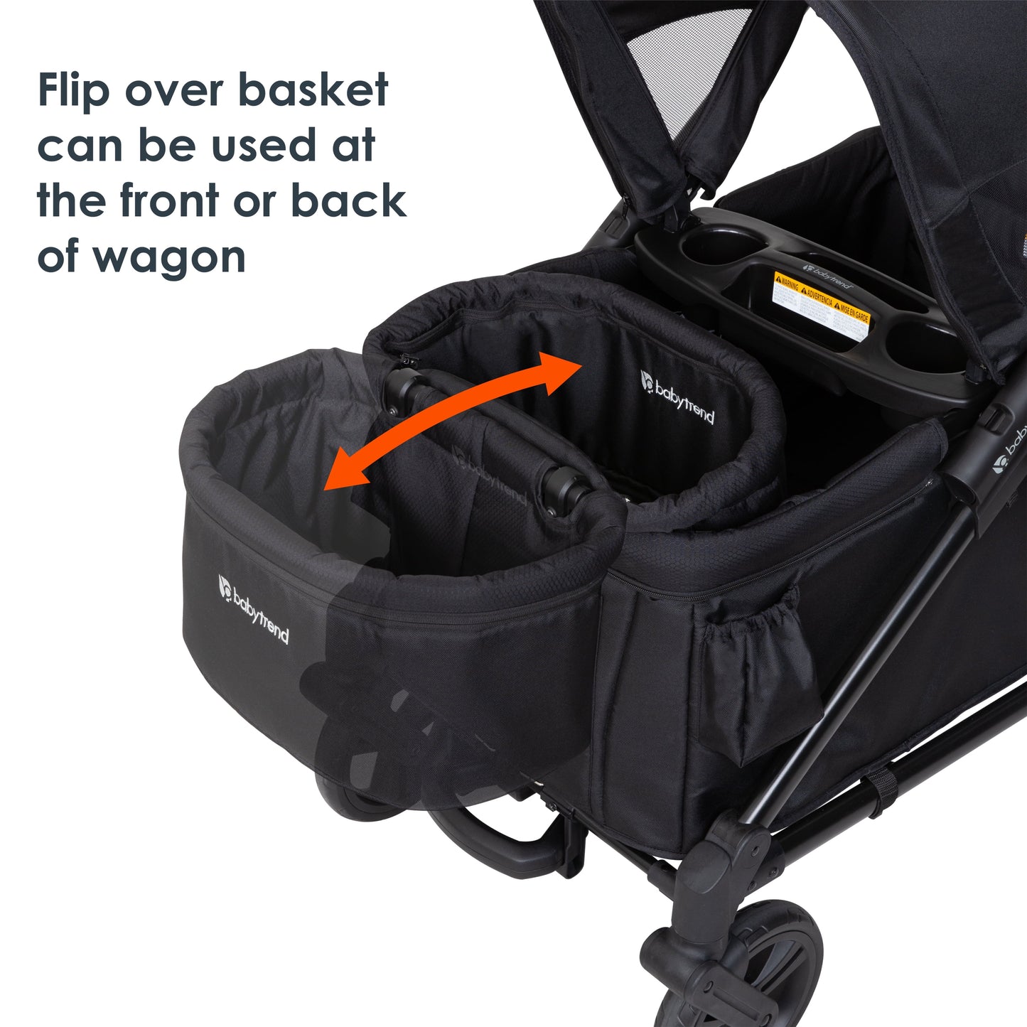 Expedition plus 2-In-1 Stroller Wagon, Solid Print Black