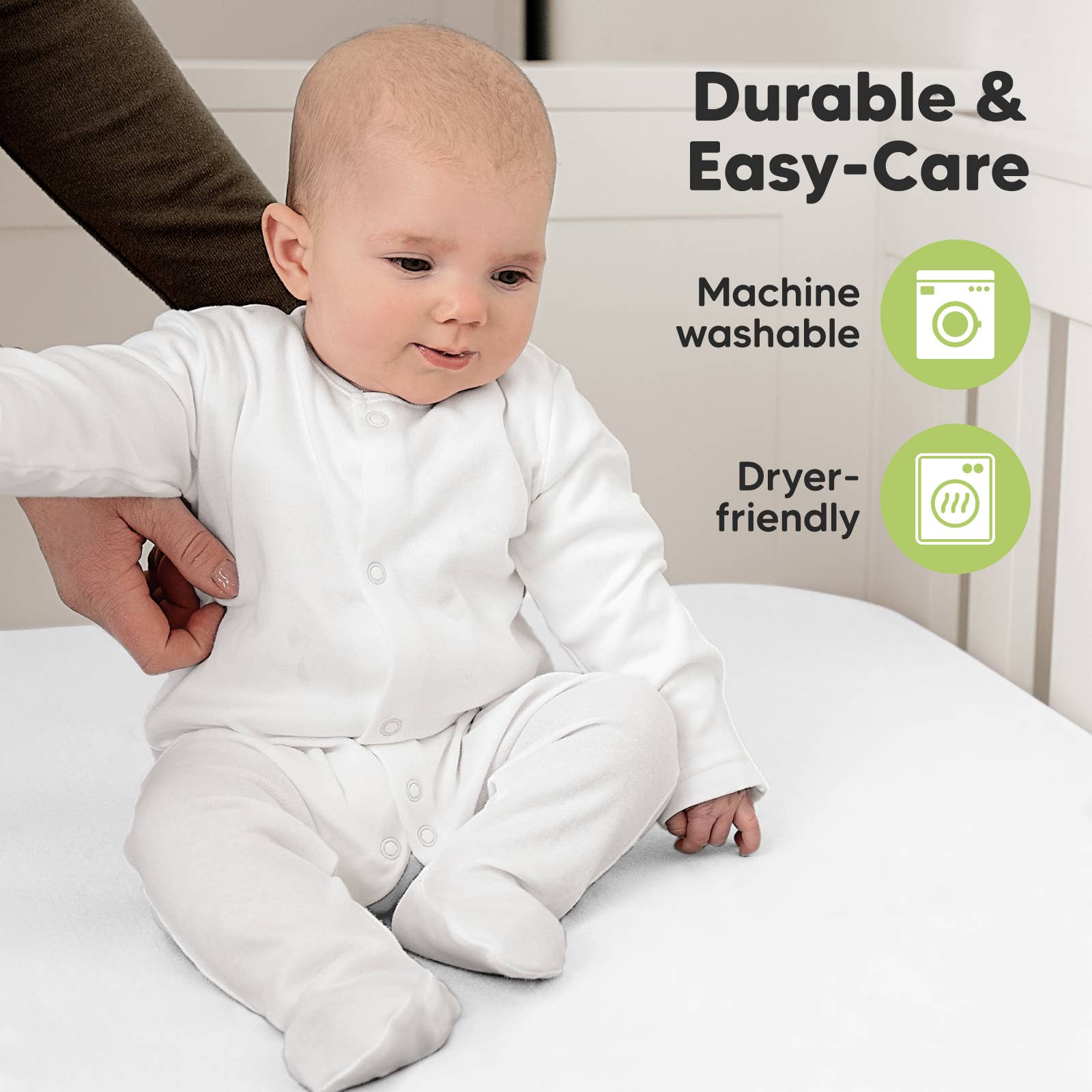 KeaBabies - 2-pack Organic Cotton Fitted Crib Sheet - All The Things Baby