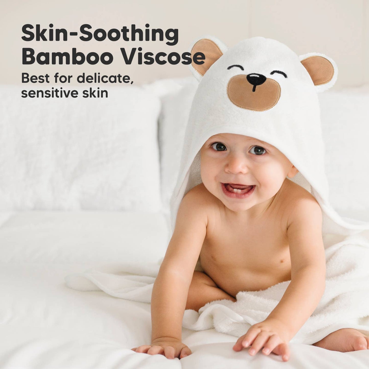 KeaBabies - KeaBabies Cuddle Baby Hooded Towel - All The Things Baby
