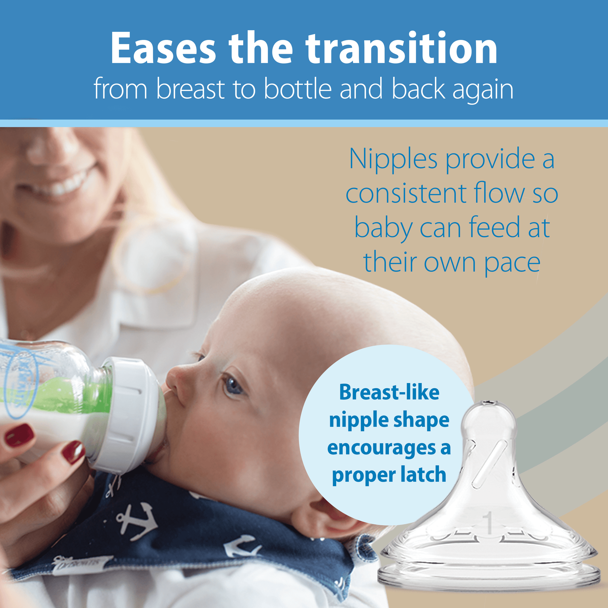 Anti-Colic Options+ Wide-Neck Glass Baby Bottle & Happypaci Starter Set, BPA Free, 0M+